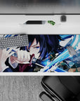 Demon Slayer Deskmat | Mousepad | Deskpad - Blade of Water Fury - AniChan