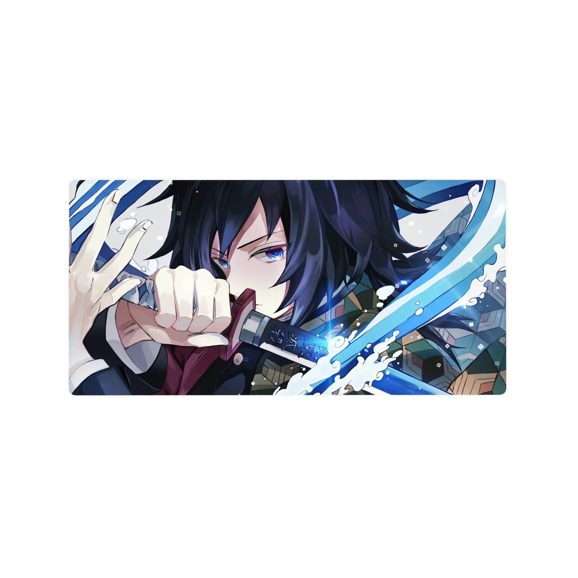 Demon Slayer Deskmat | Mousepad | Deskpad - Blade of Water Fury - AniChan