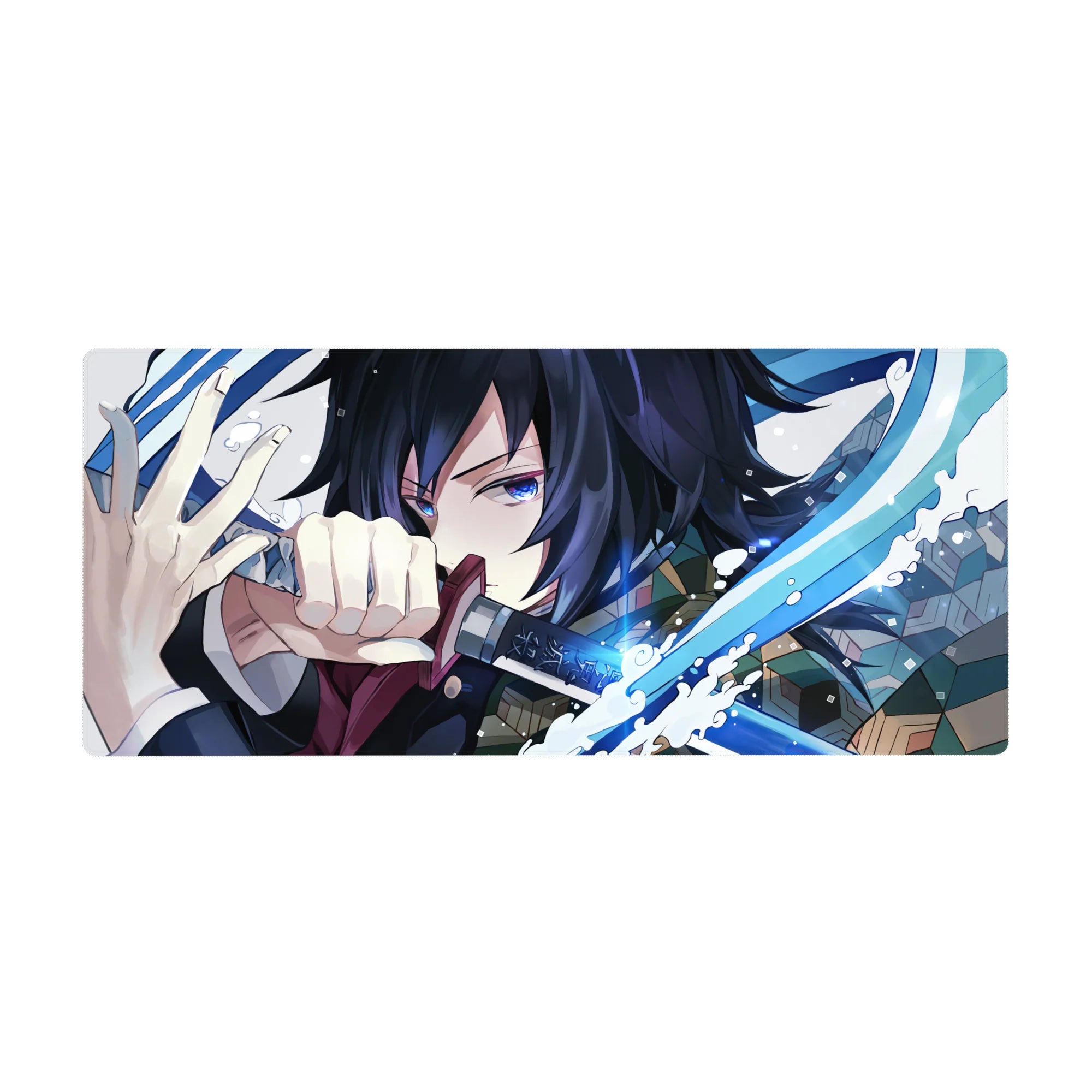 Demon Slayer Deskmat | Mousepad | Deskpad - Blade of Water Fury - AniChan