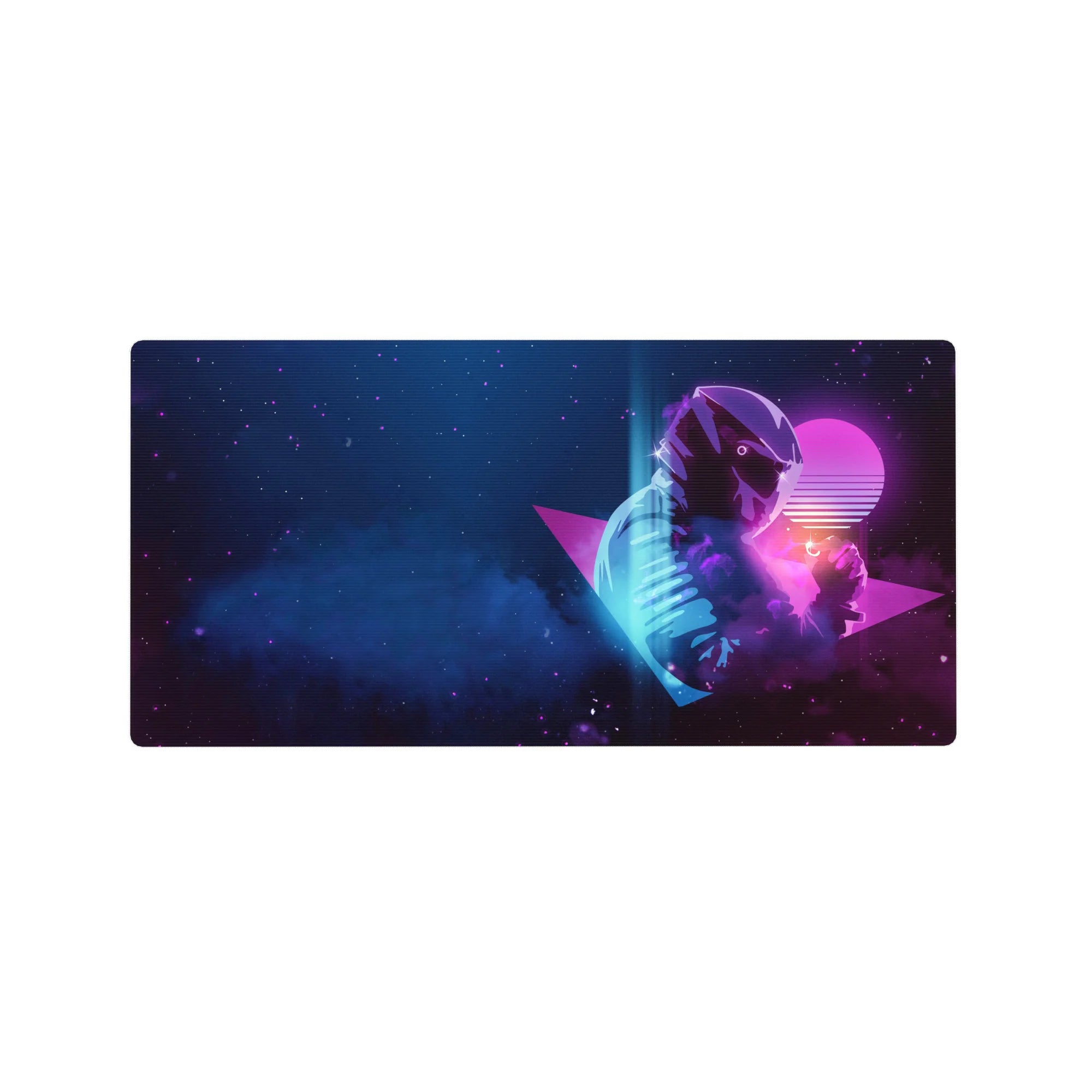 Retrowave - Vaporwave Deskmat | Mousepad | Deskpad - Cosmic Synth - AniChan