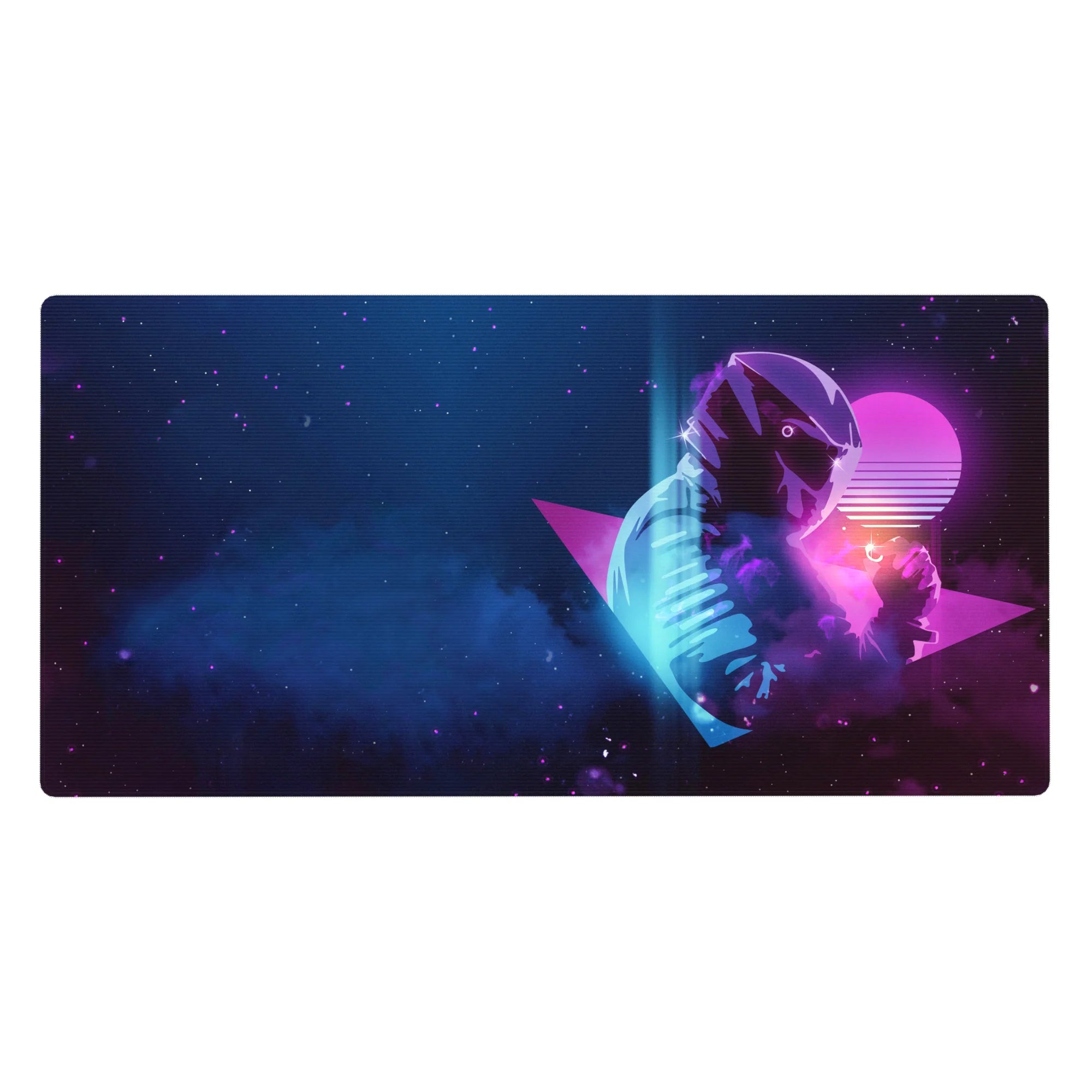 Retrowave - Vaporwave Deskmat | Mousepad | Deskpad - Cosmic Synth - AniChan