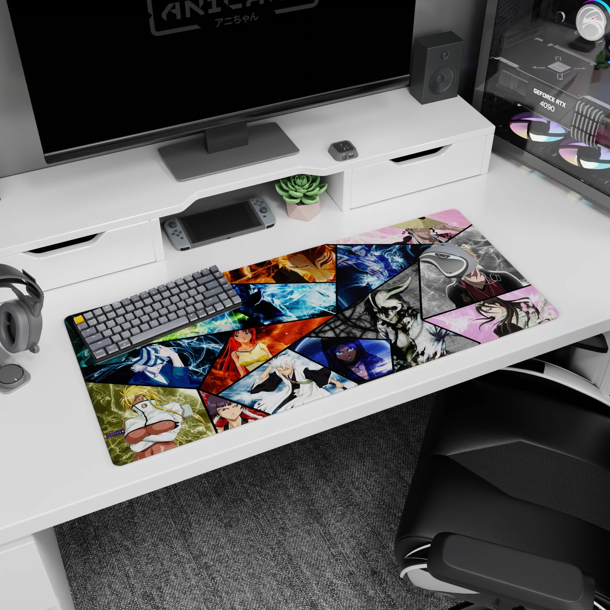 Bleach - Anime Mouse Pad and Desk Pad - Soul Society Collage - AniChan