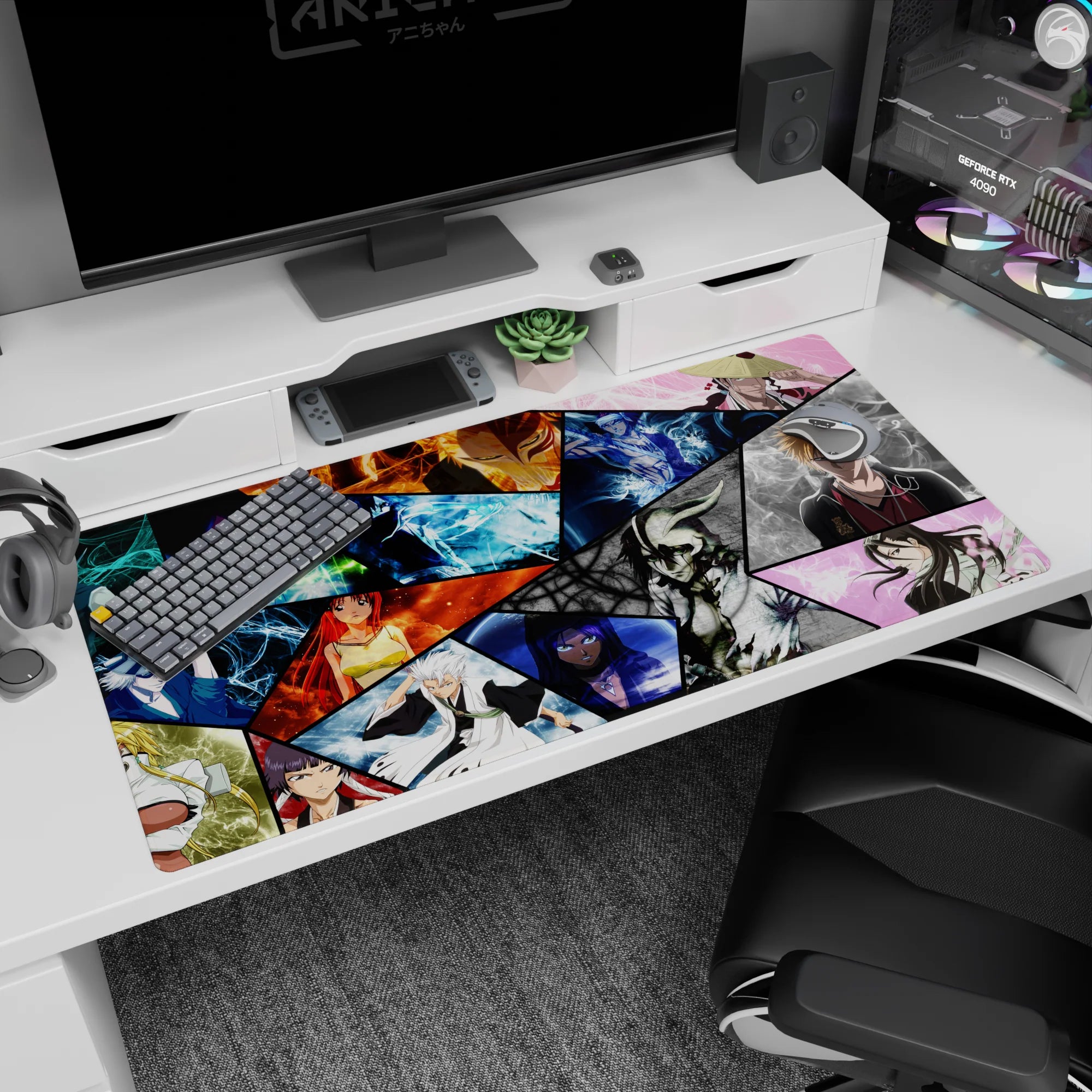 Bleach - Anime Mouse Pad and Desk Pad - Soul Society Collage - AniChan