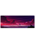 Fantasy Landscapes Deskmat | Mousepad | Deskpad - Cosmic Wolf's Call