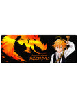 Seven Deadly Sins anime mouse pad 32x12 inches with Meliodas, dragon silhouette, and Wrath text.