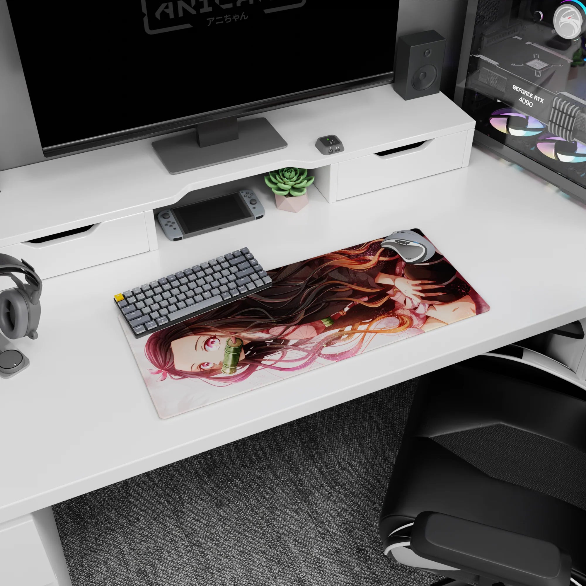 Demon Slayer Deskmat | Mousepad | Deskpad - Gentle Strength - AniChan