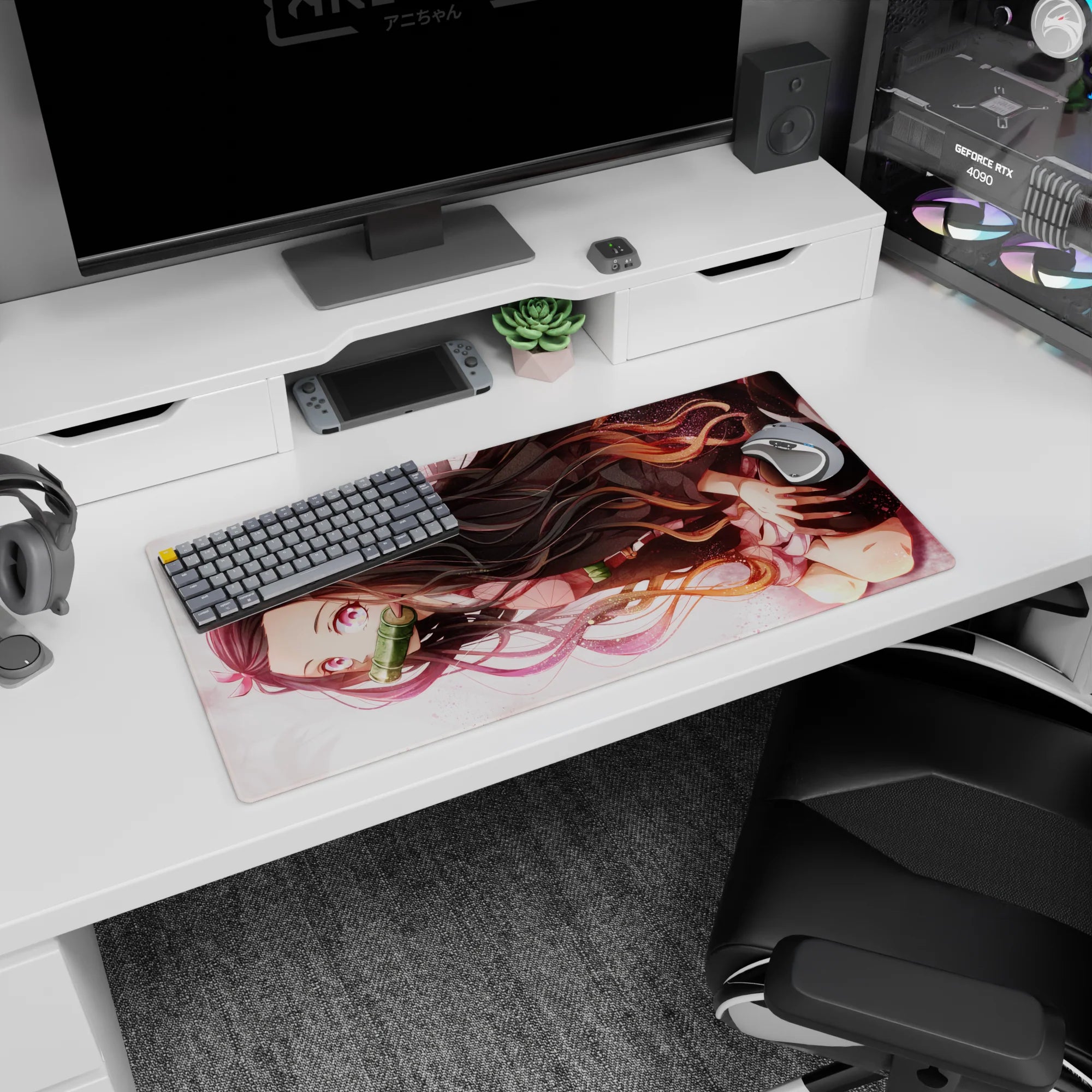 Demon Slayer Deskmat | Mousepad | Deskpad - Gentle Strength - AniChan