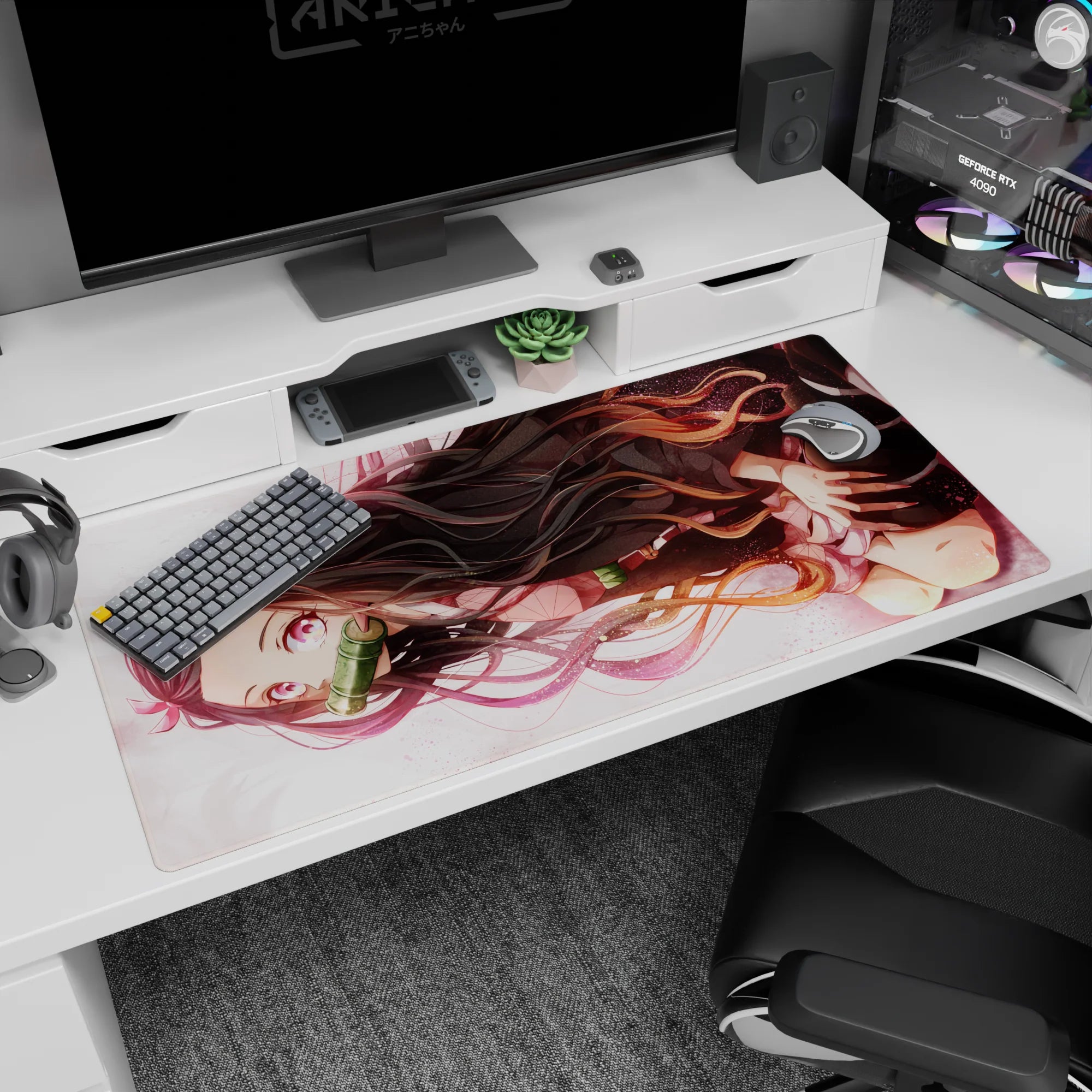 Demon Slayer Deskmat | Mousepad | Deskpad - Gentle Strength - AniChan