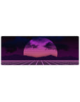 Retrowave - Vaporwave Deskmat | Mousepad | Deskpad - Neon Horizon Grid - AniChan