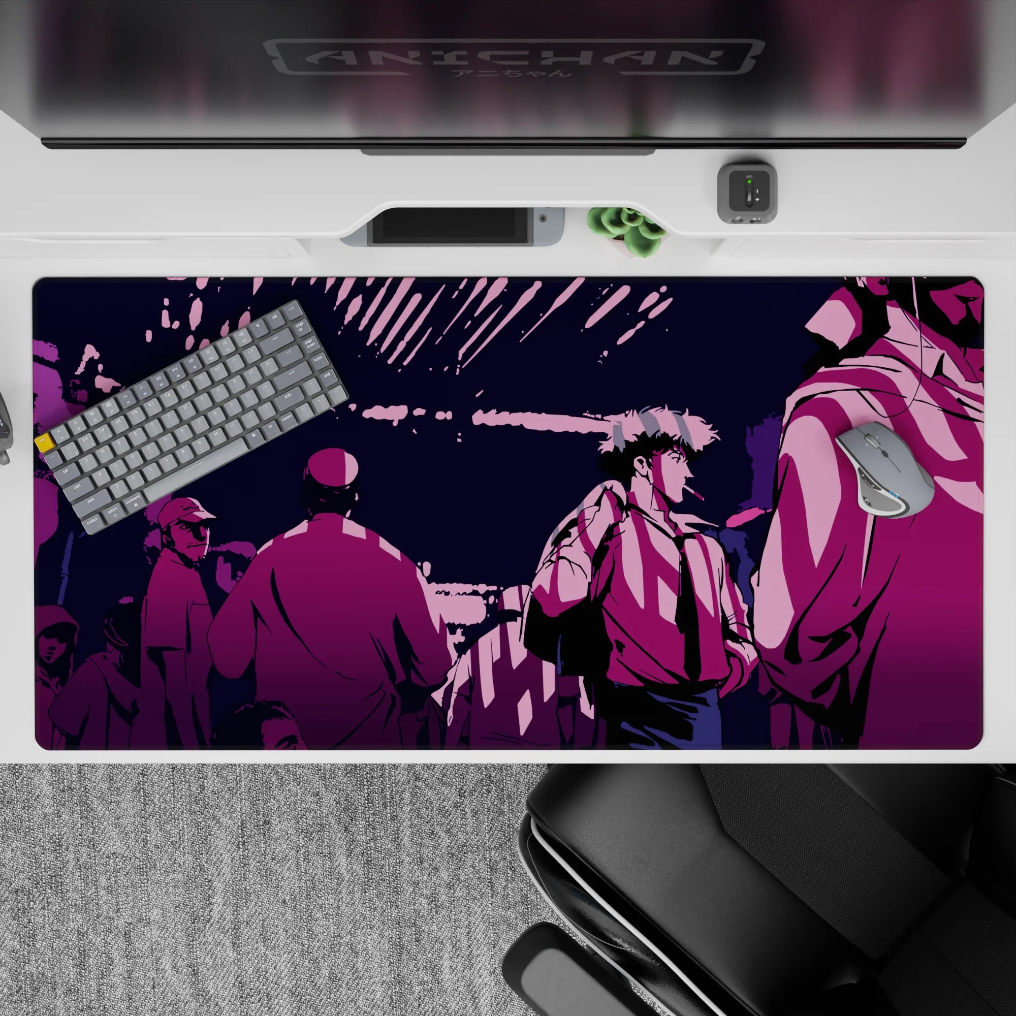 Cowboy Bepop - Anime Mouse Pad and Desk Pad - Neon Drifter - AniChan