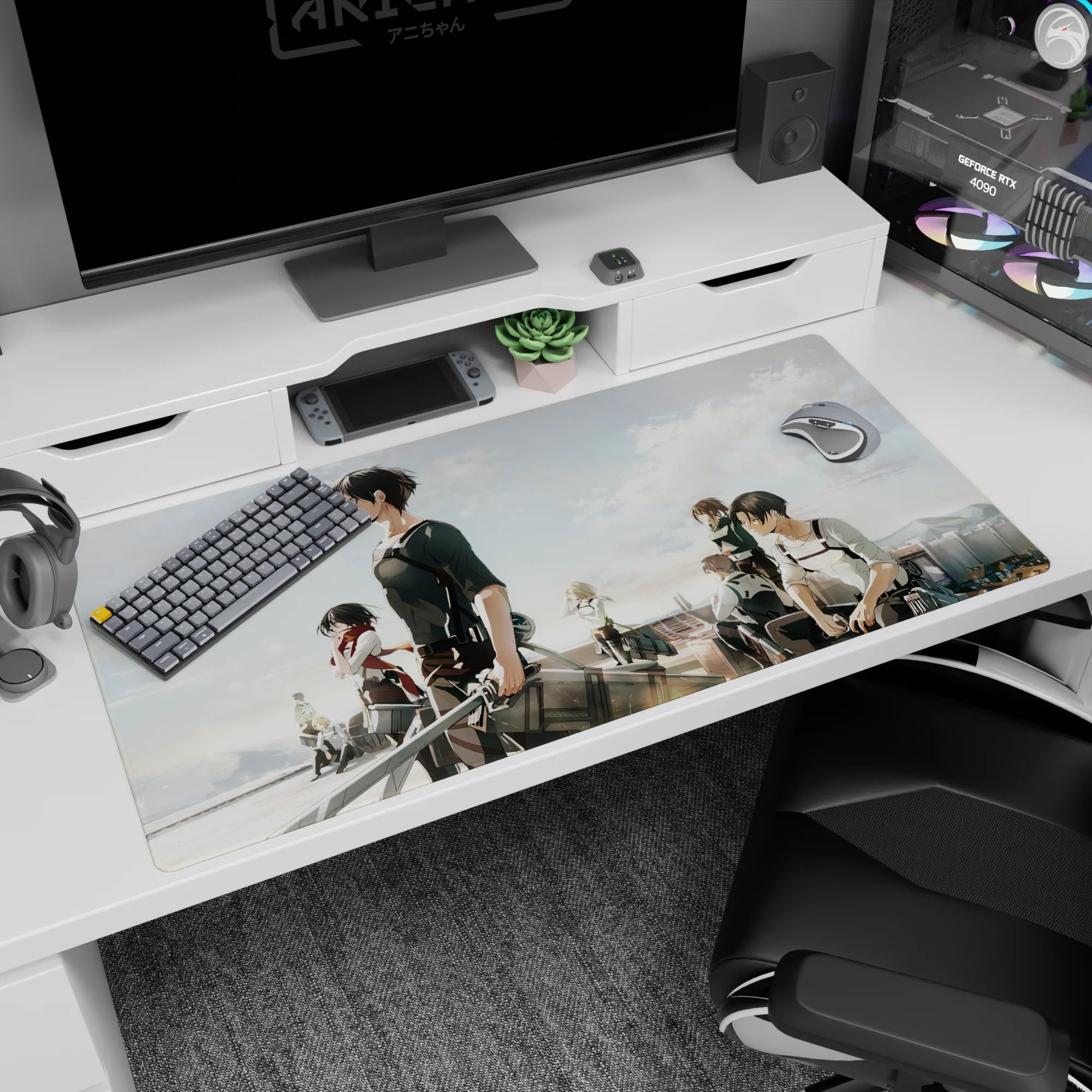 Attack on Titan - Anime Mouse Pad and Desk Pad - Survey Corps Resolve - AniChan