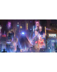 Cyberpunk Landscapes Deskmat | Mousepad | Deskpad - Neon City Dream