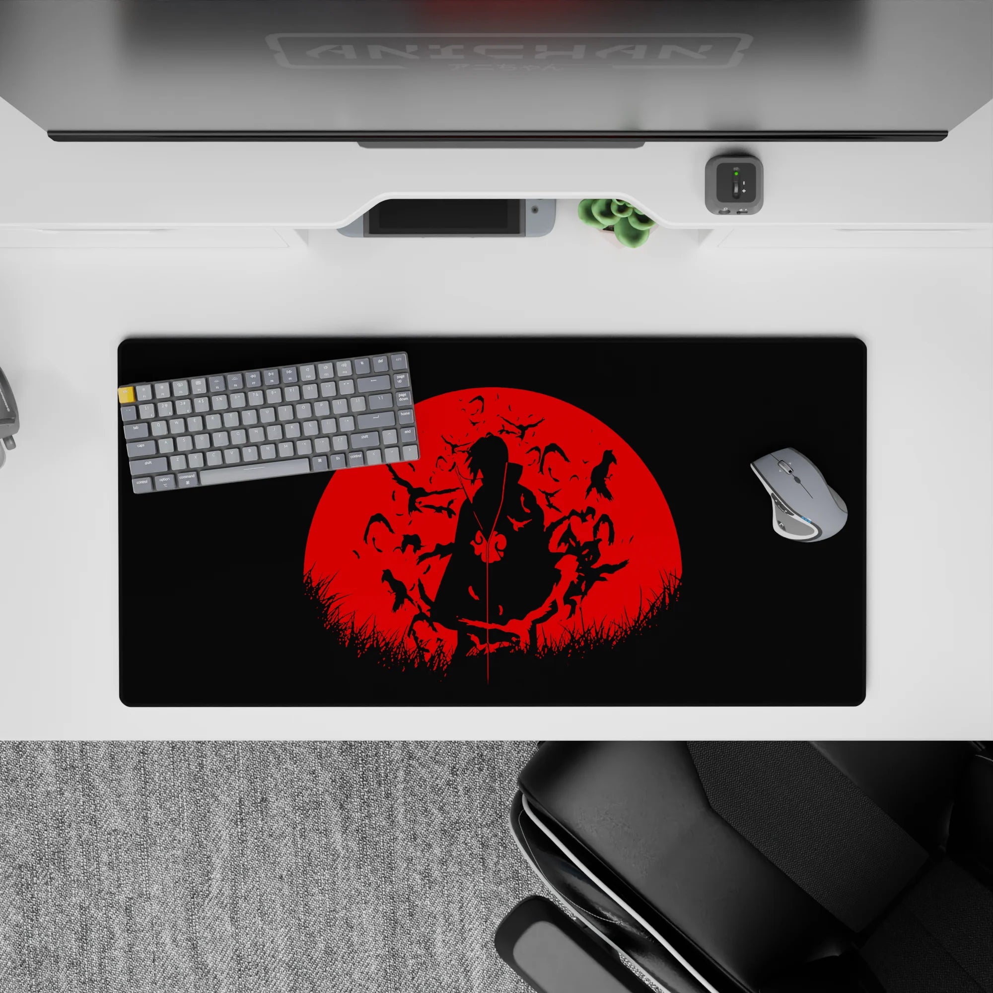 Naruto Deskmat | Mousepad | Deskpad - Crimson Night - AniChan