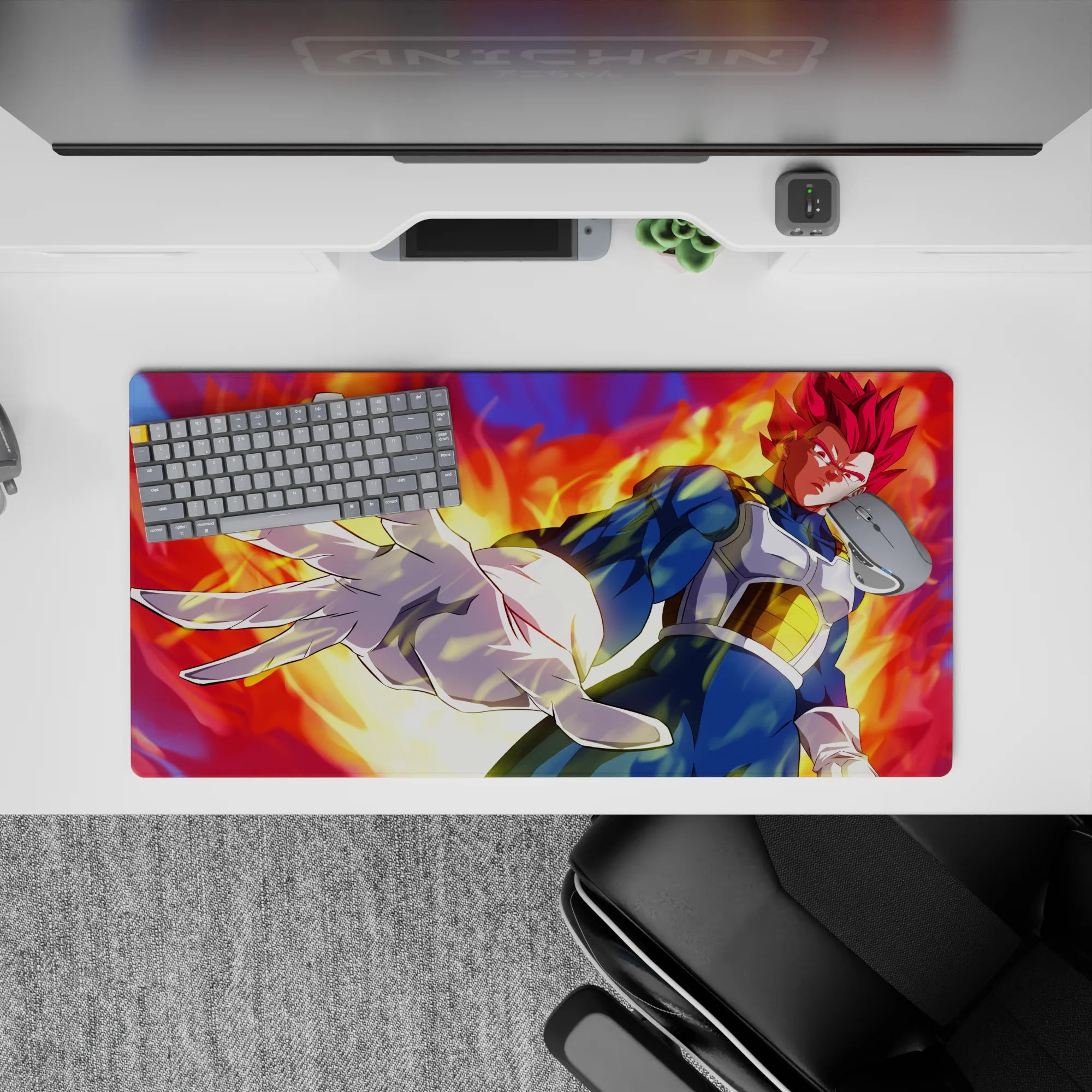 Dragon Ball Deskmat | Mousepad | Deskpad - Royal Power Unleashed - AniChan