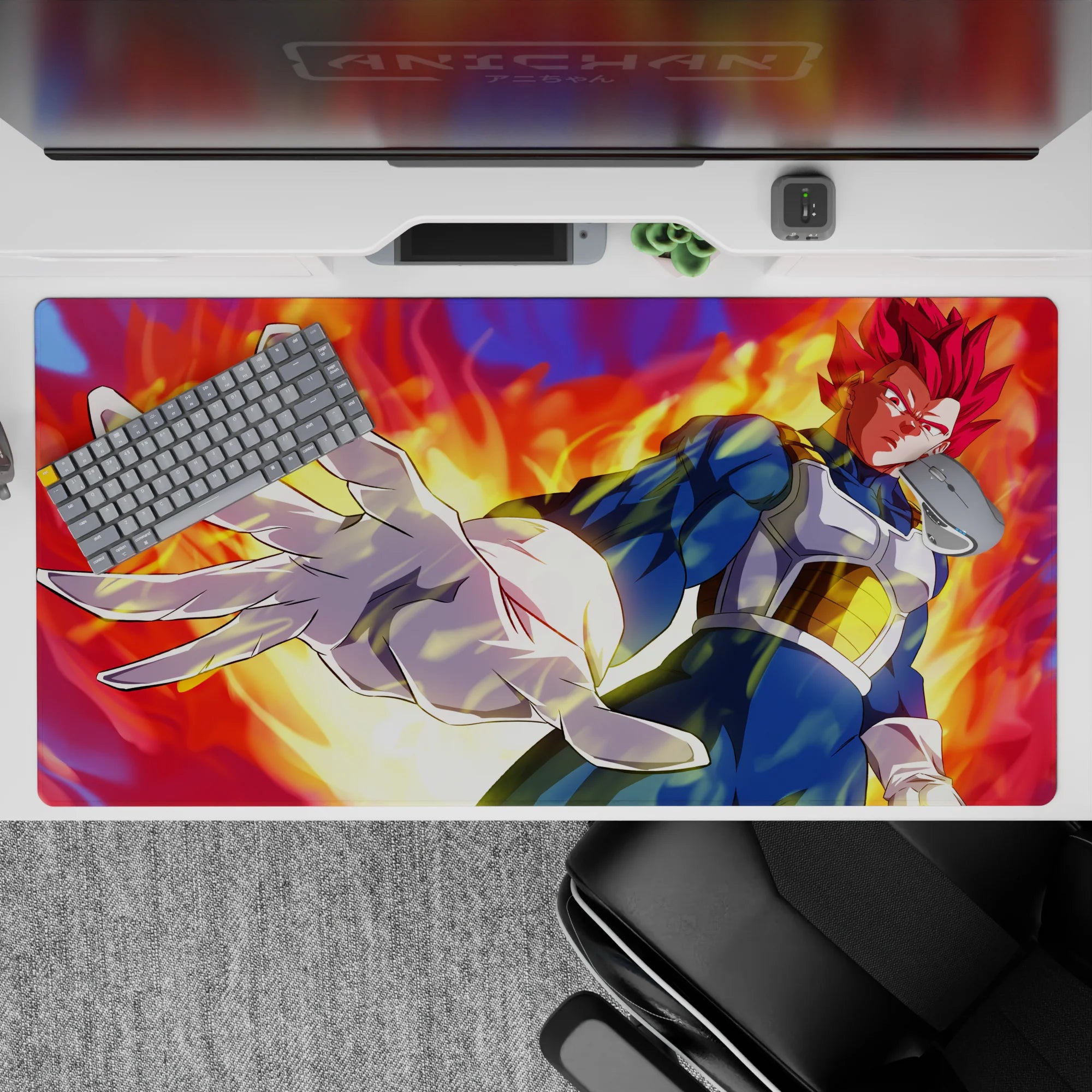 Dragon Ball Deskmat | Mousepad | Deskpad - Royal Power Unleashed - AniChan