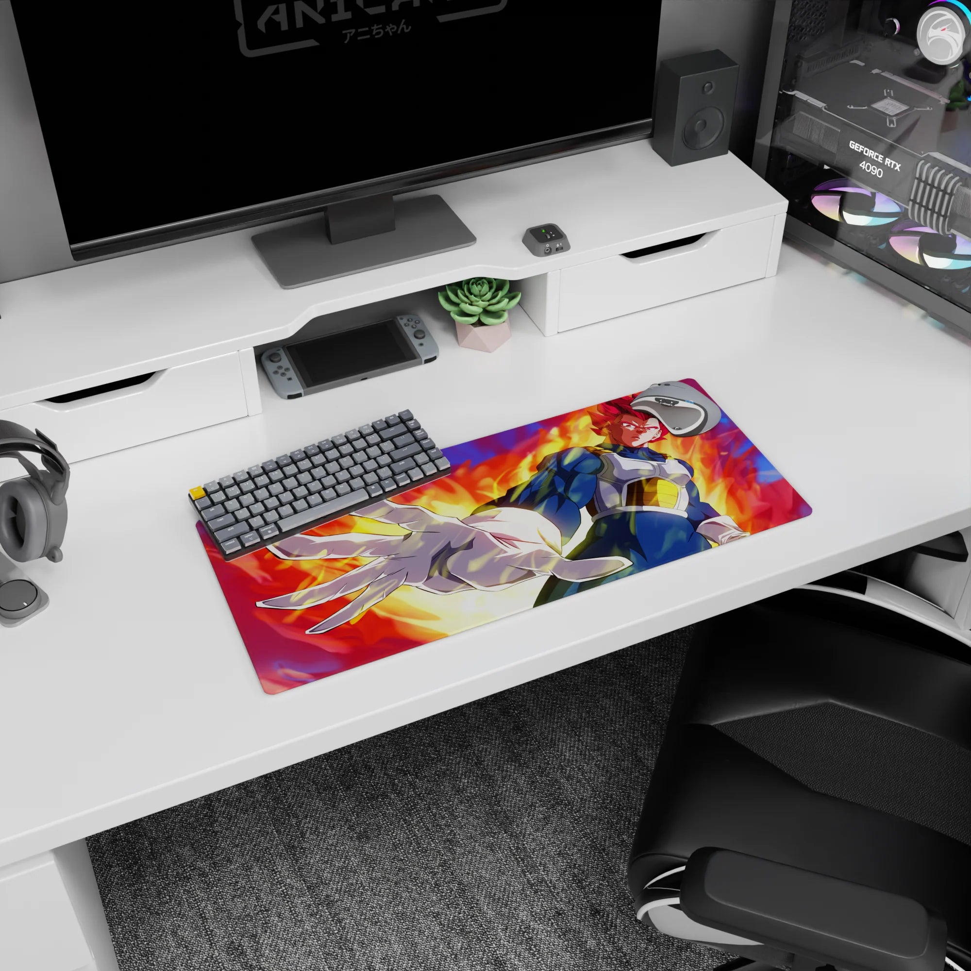 Dragon Ball Deskmat | Mousepad | Deskpad - Royal Power Unleashed - AniChan