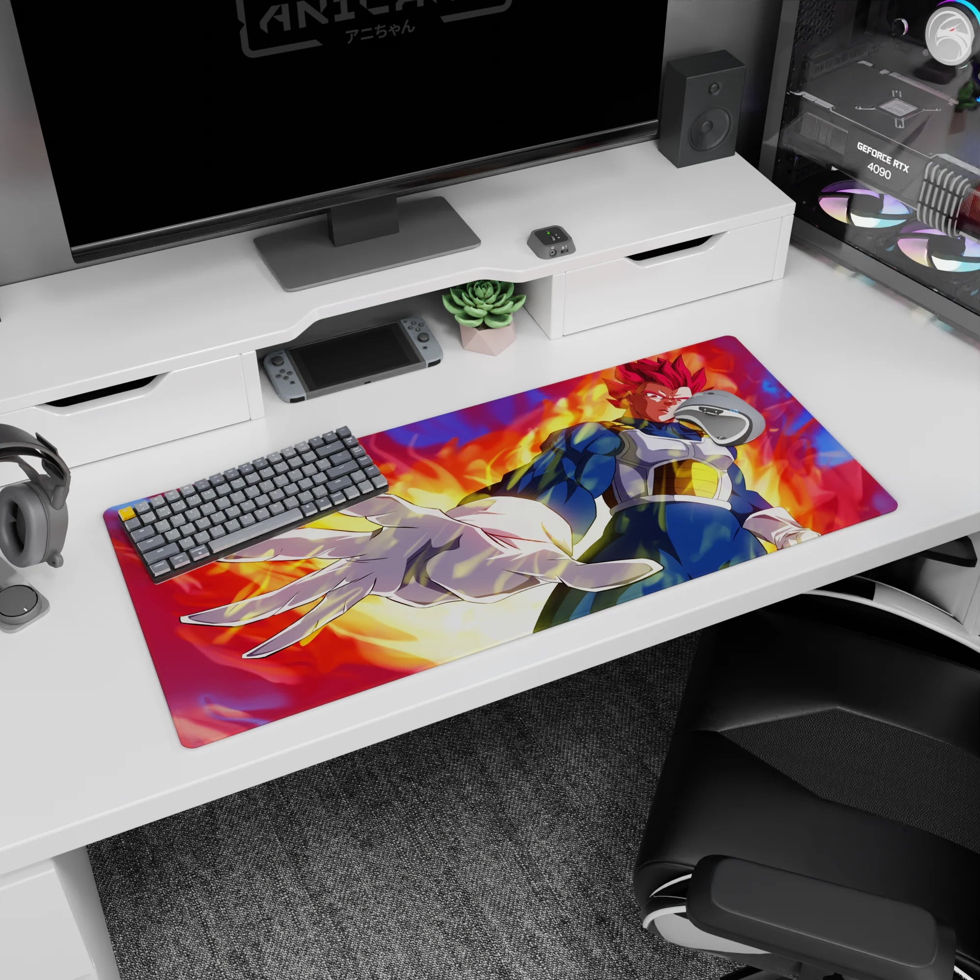 Dragon Ball Deskmat | Mousepad | Deskpad - Royal Power Unleashed - AniChan