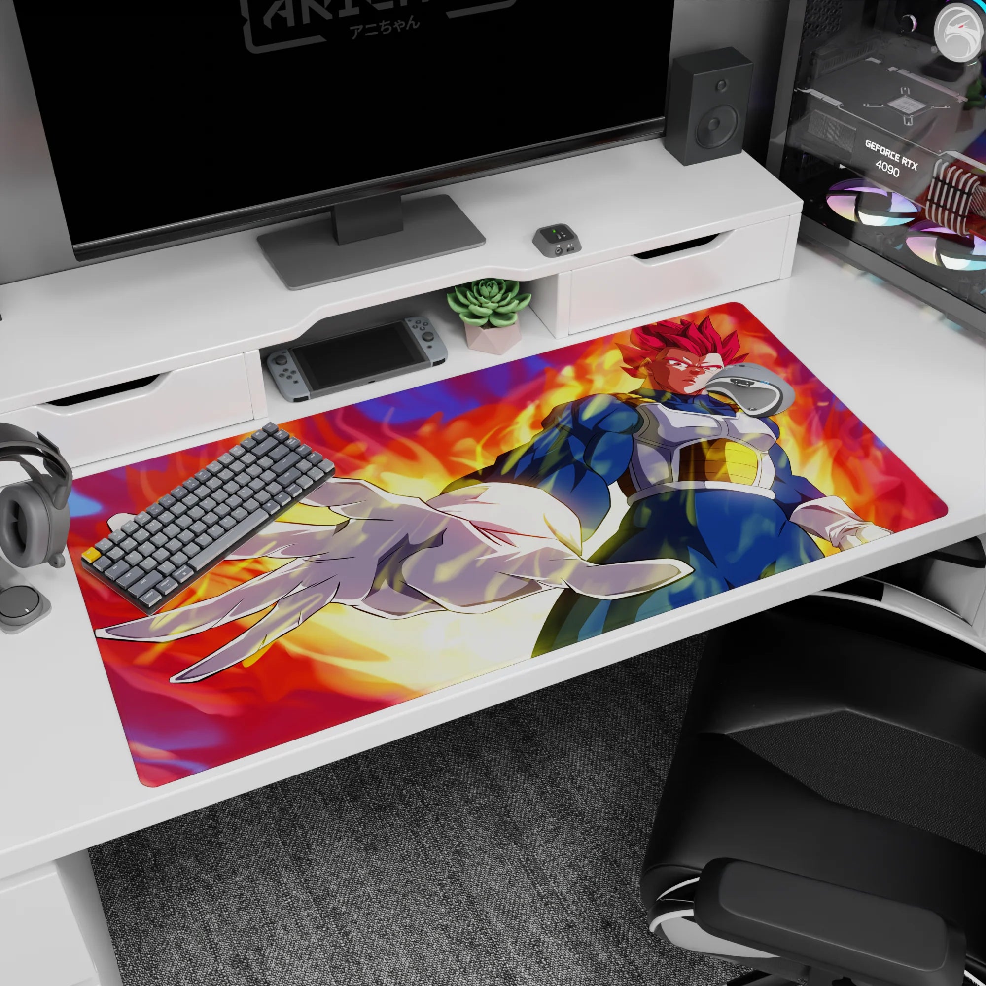 Dragon Ball Deskmat | Mousepad | Deskpad - Royal Power Unleashed - AniChan