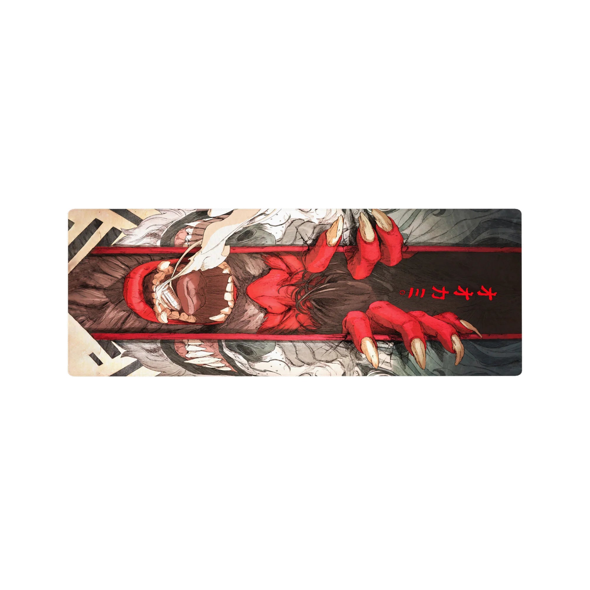 Demon Yaiba Deskmat | Mousepad | Deskpad - Demon&#39;s Grip Fury