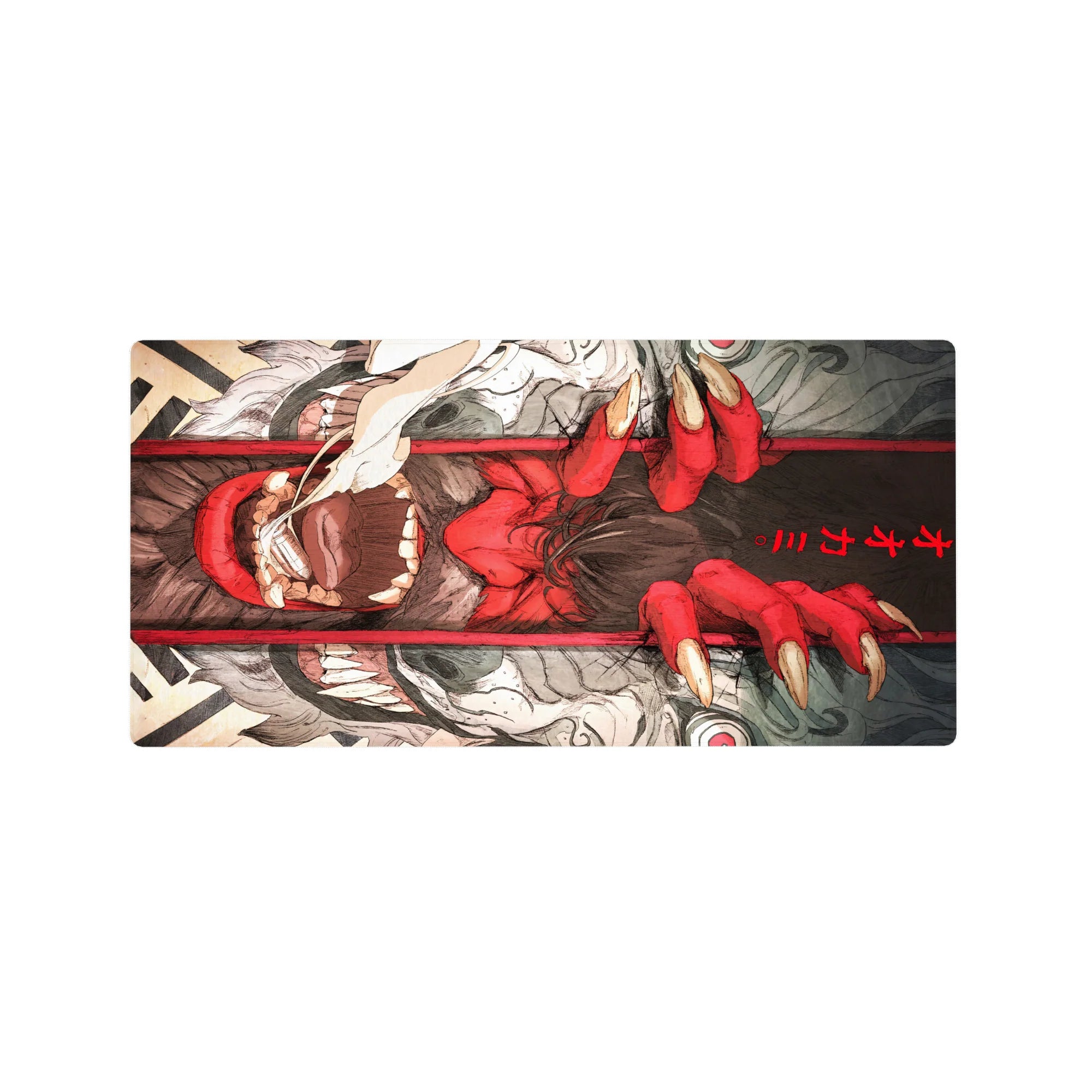 Demon Yaiba Deskmat | Mousepad | Deskpad - Demon&#39;s Grip Fury