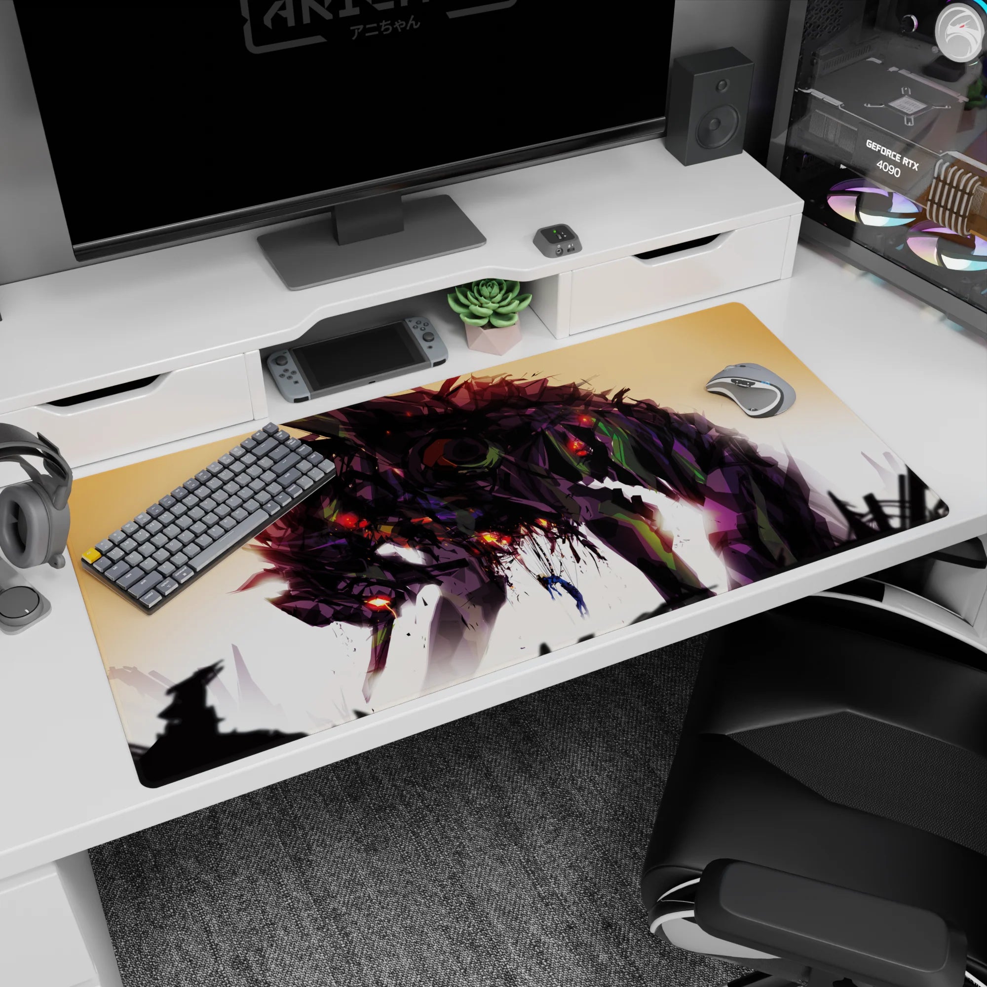 Evangelion - Anime Mouse Pad and Desk Pad - Abyss Awakening - AniChan