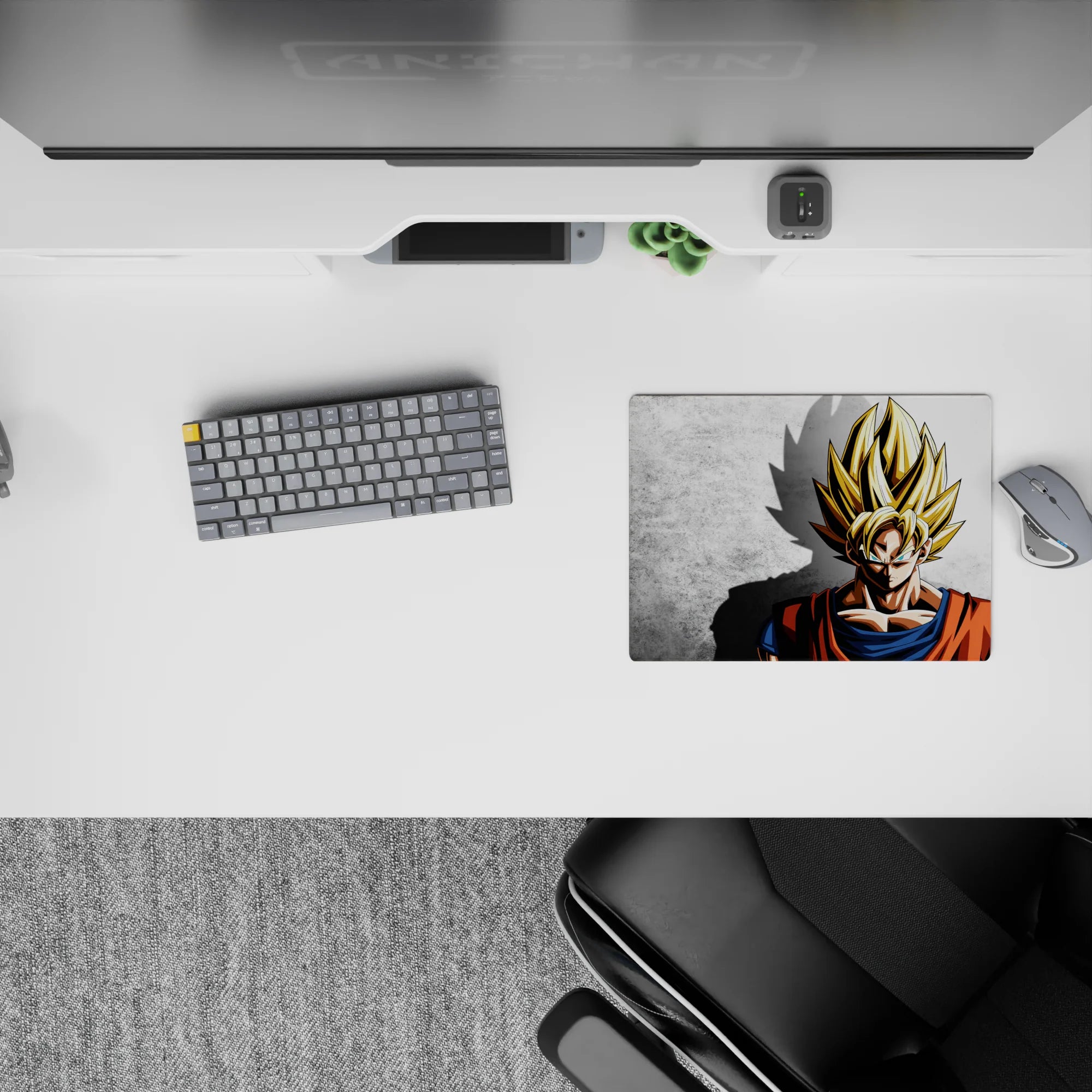 Dragon Ball Deskmat | Mousepad | Deskpad - Super Saiyan Shadow - AniChan