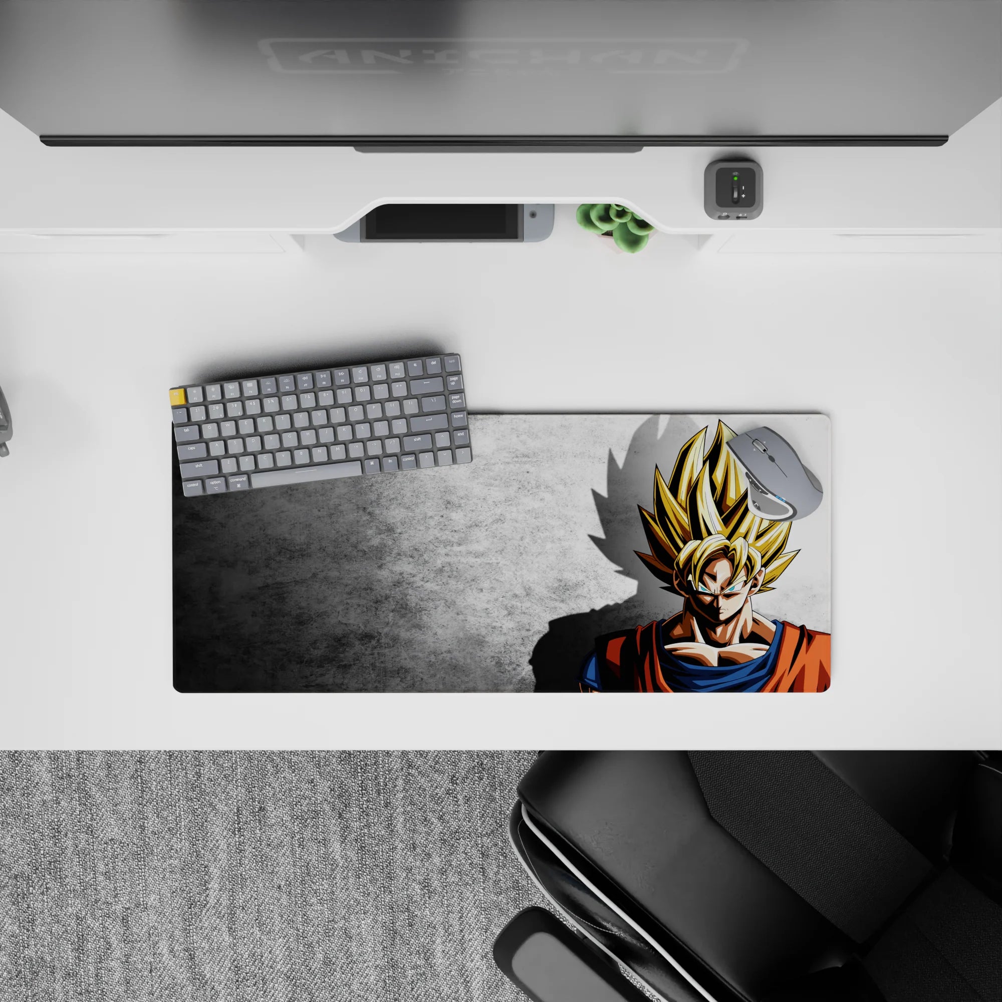 Dragon Ball Deskmat | Mousepad | Deskpad - Super Saiyan Shadow - AniChan