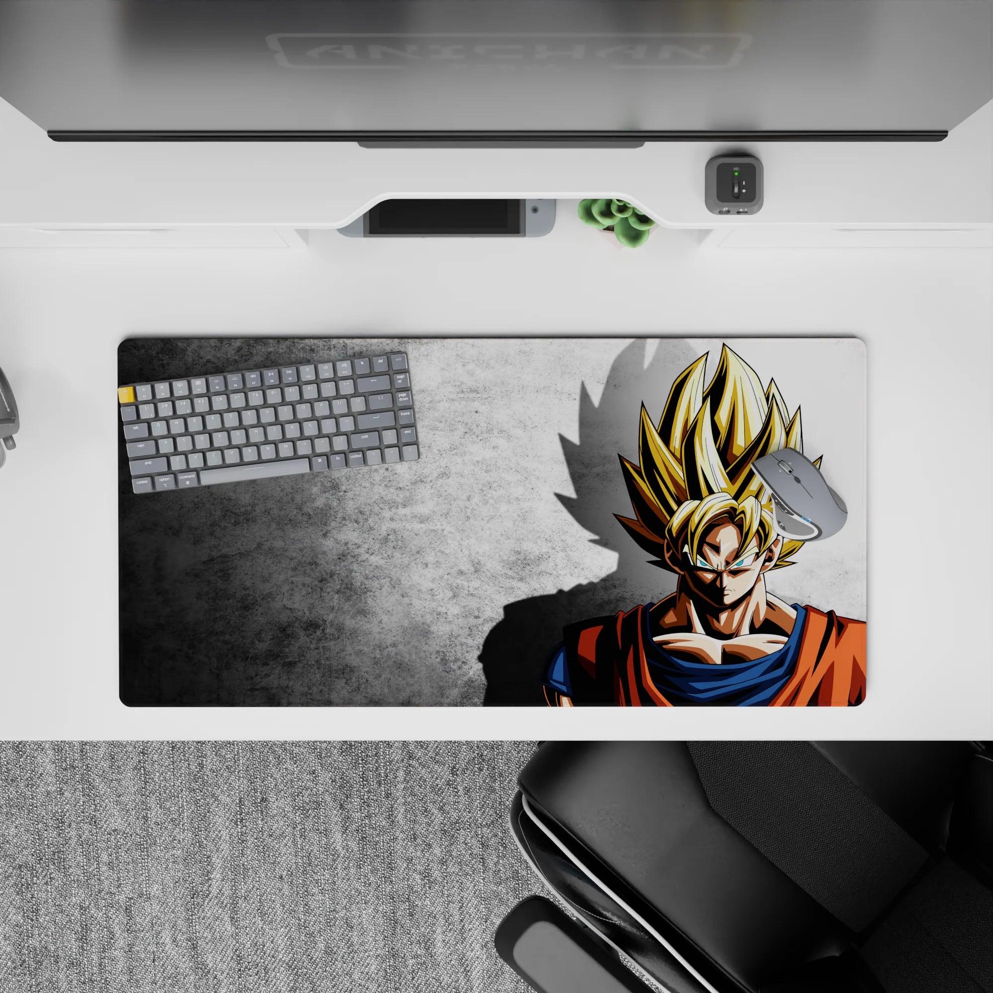 Dragon Ball Deskmat | Mousepad | Deskpad - Super Saiyan Shadow - AniChan