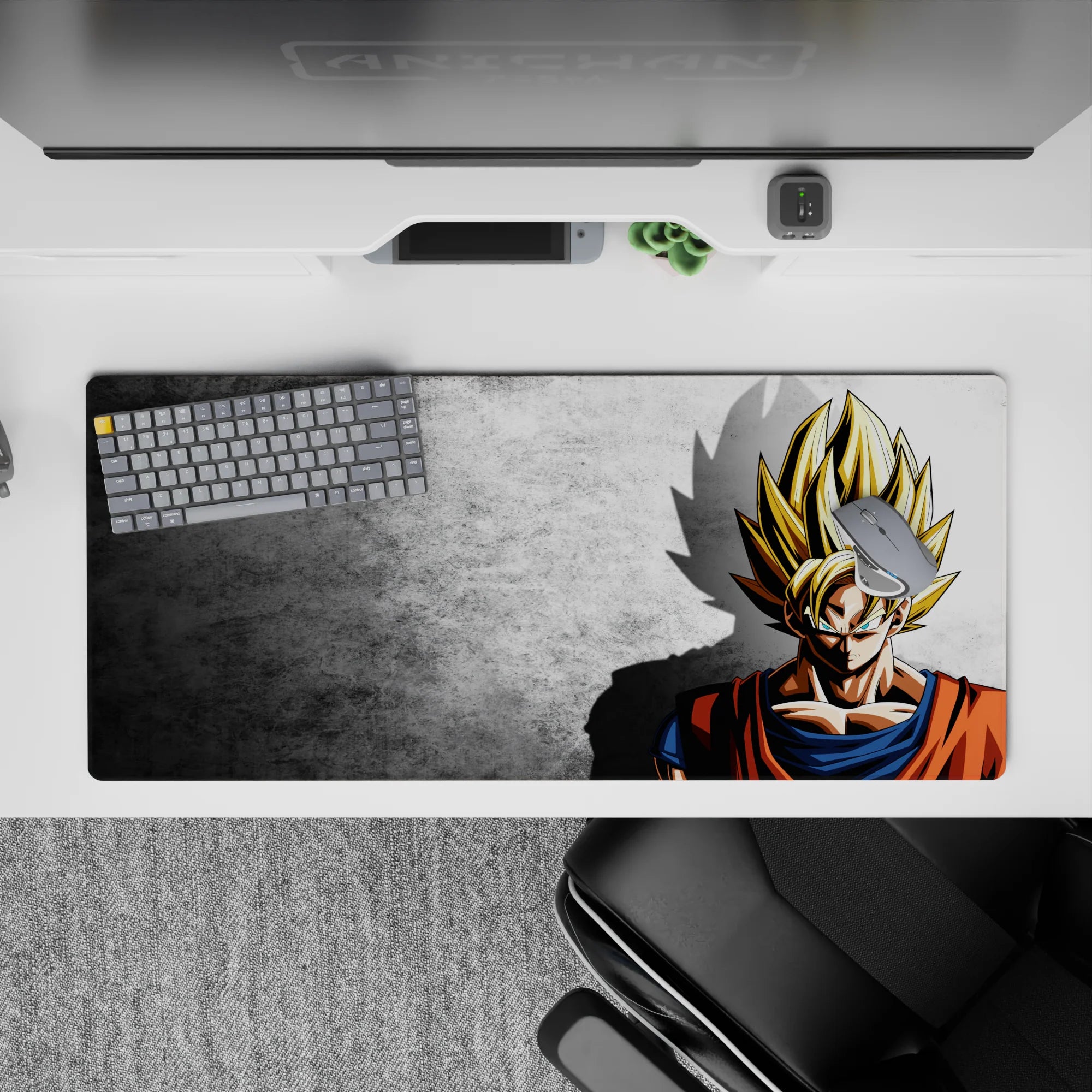 Dragon Ball Deskmat | Mousepad | Deskpad - Super Saiyan Shadow - AniChan