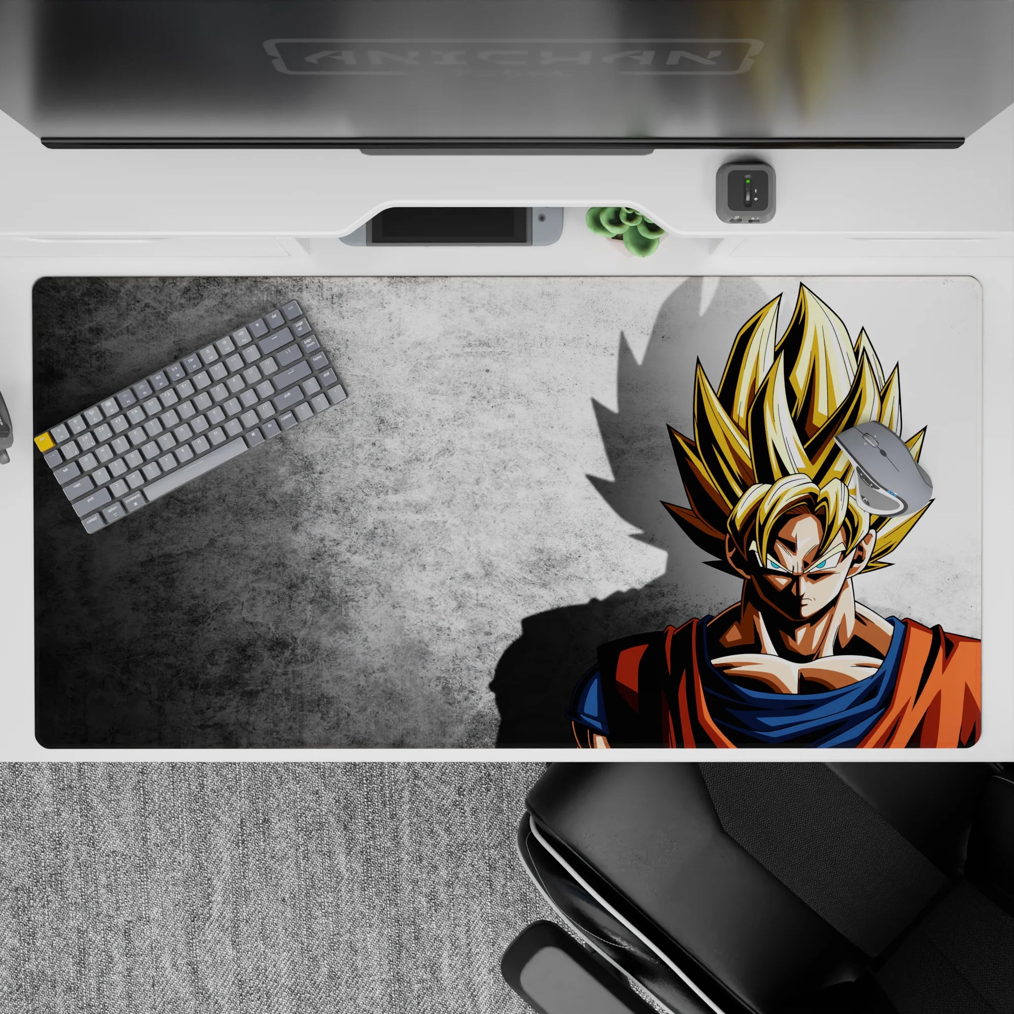 Dragon Ball Deskmat | Mousepad | Deskpad - Super Saiyan Shadow - AniChan