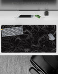 Topographic (Topo) Deskmat | Mousepad | Deskpad - Monochrome Topographic Journey - AniChan