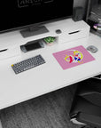 Sailor Moon lounging on a crisp crescent moon on a 14x10 inches mouse pad, perfect for desk setup.