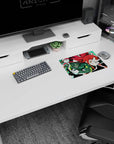 Futaba Sakura Persona 5 mouse pad 14x10 inches, mid-pounce grin with chunky sprites and LOADING screen.
