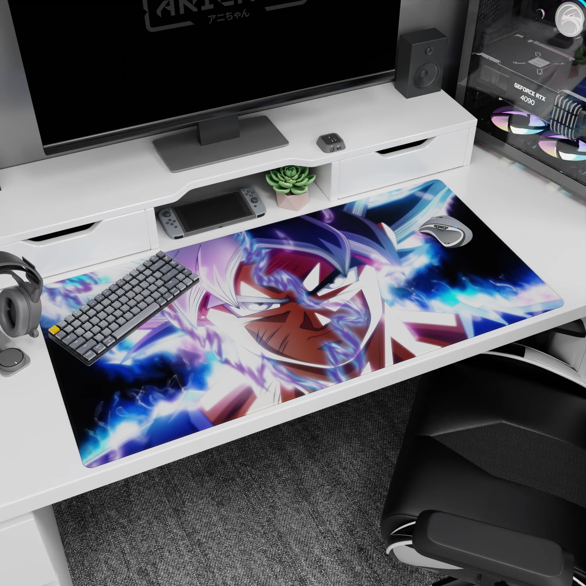 Dragon Ball Deskmat | Mousepad | Deskpad - Ultra Instinct Awakening - AniChan