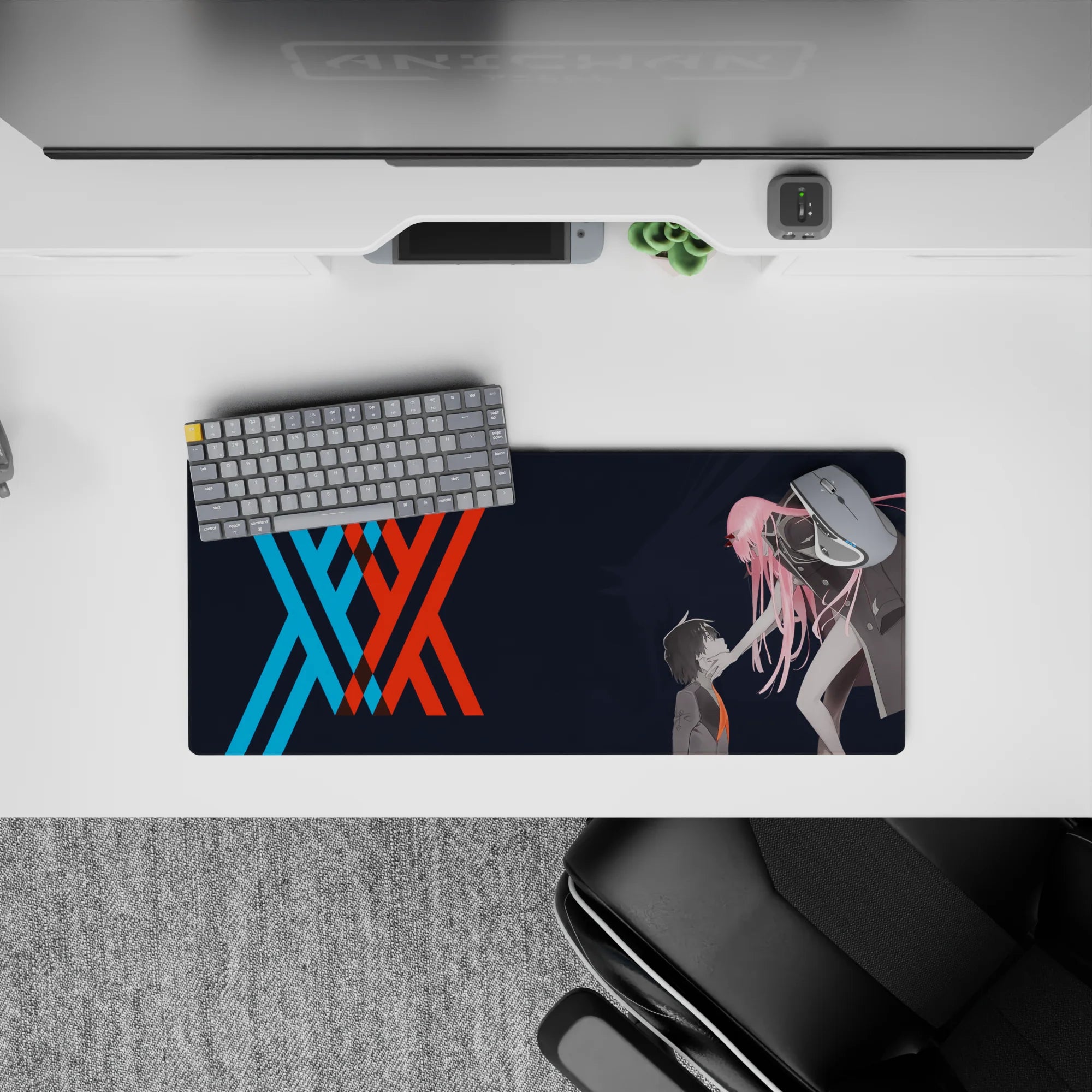 Darling In The Franxx Deskmat | Mousepad | Deskpad - Control &amp; Connection - AniChan