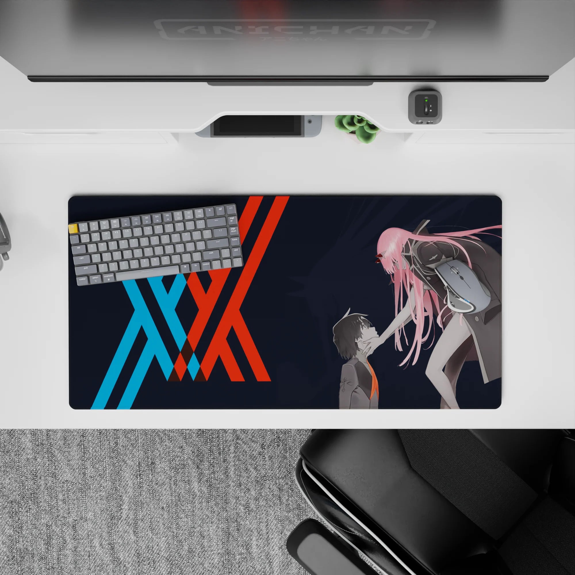 Darling In The Franxx Deskmat | Mousepad | Deskpad - Control &amp; Connection - AniChan