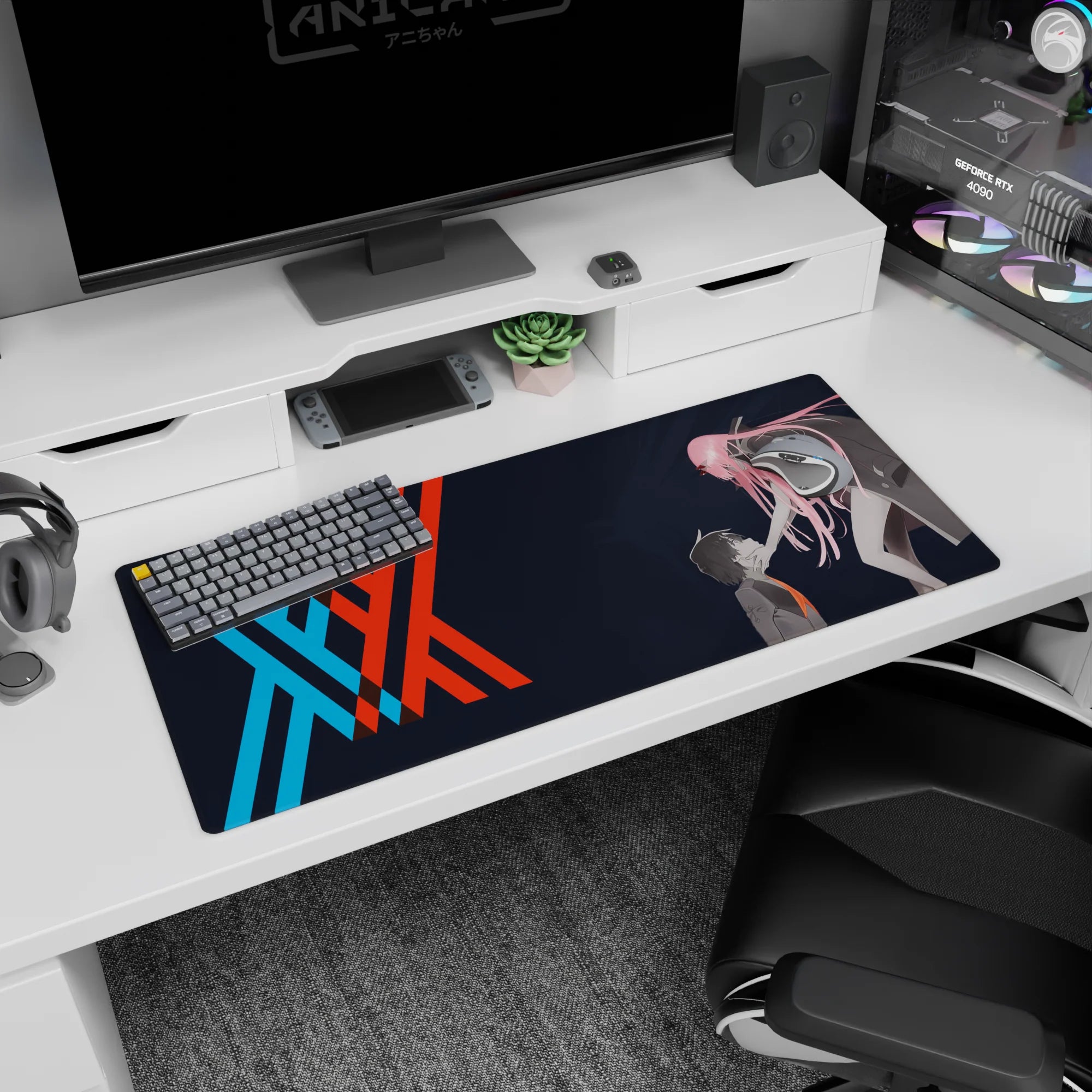 Darling In The Franxx Deskmat | Mousepad | Deskpad - Control & Connection - AniChan