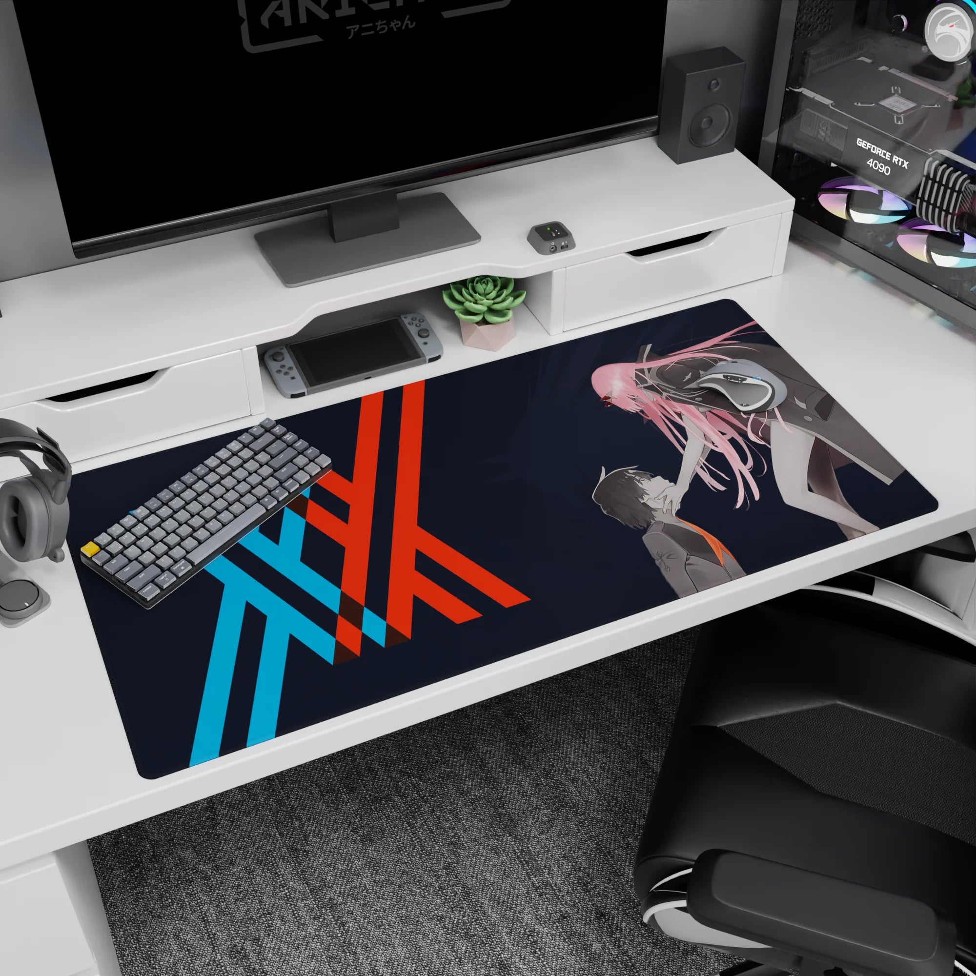 Darling In The Franxx Deskmat | Mousepad | Deskpad - Control & Connection - AniChan