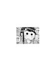 Classic anime girl mouse pad 14x10 inches with manga line art, speed lines, and bold !!? speech bubbles.