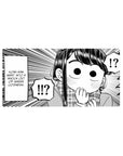32x16 inches anime girl mouse pad with manga panel art, speed lines, blush, and !!? speech bubbles.