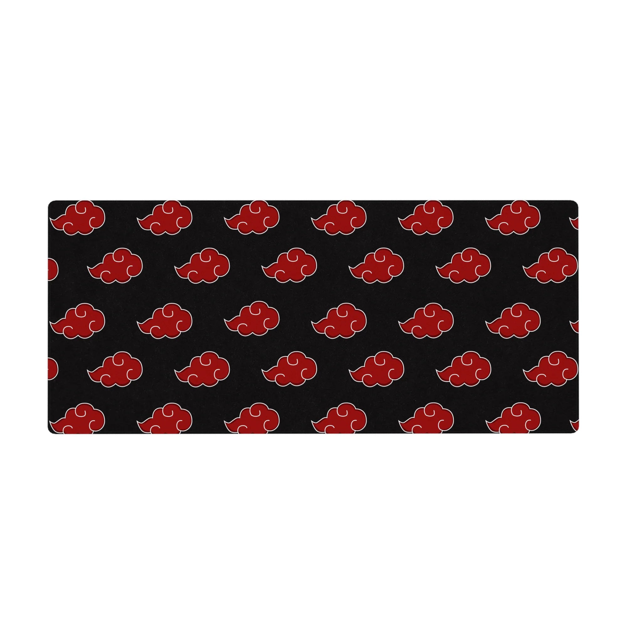 Akatsuki cloud pattern anime desk pad 36x16 inches for smooth mouse tracking and wrist comfort.