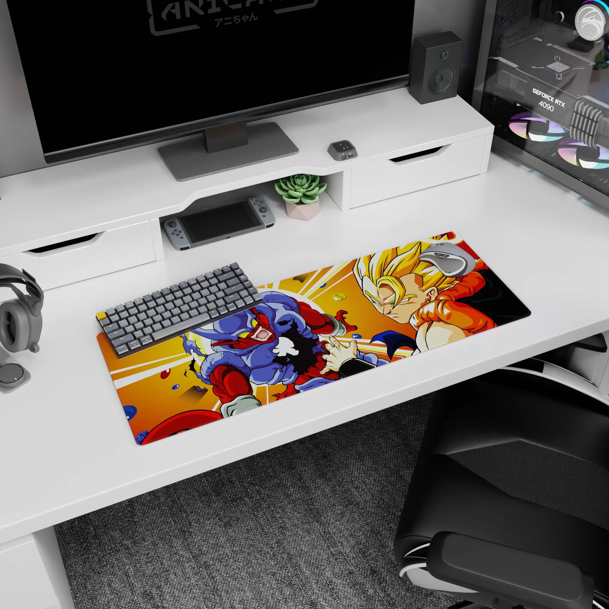 Dragon Ball Deskmat | Mousepad | Deskpad - Fury Unleashed Battle - AniChan