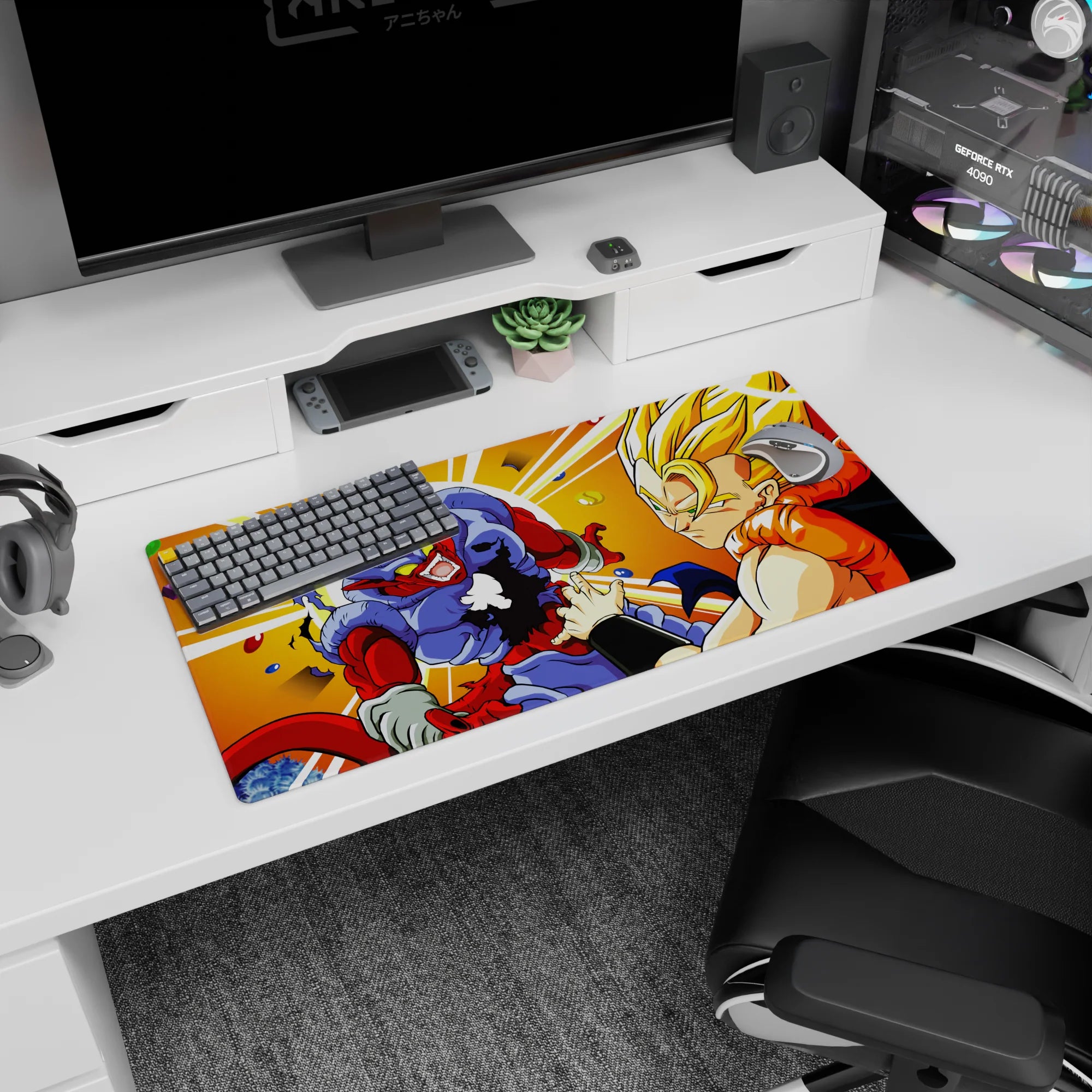 Dragon Ball Deskmat | Mousepad | Deskpad - Fury Unleashed Battle - AniChan