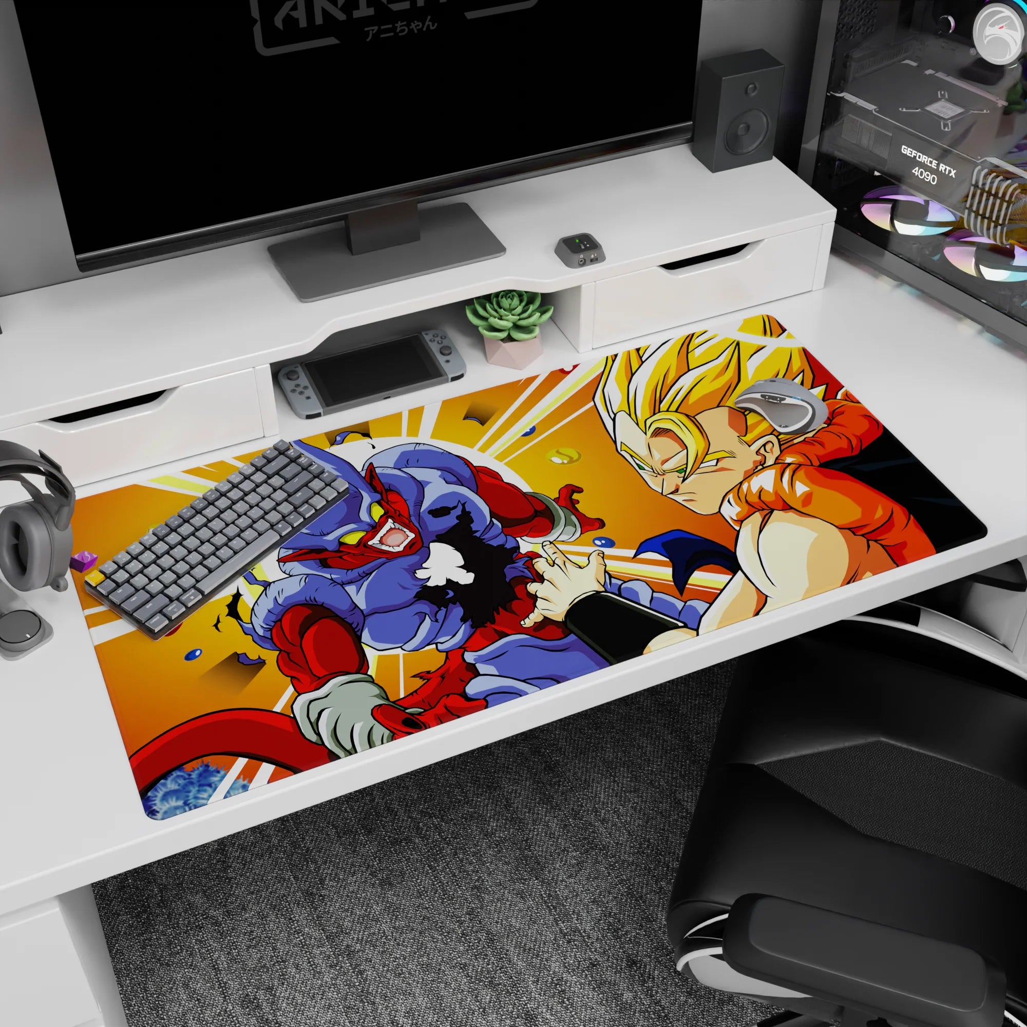 Dragon Ball Deskmat | Mousepad | Deskpad - Fury Unleashed Battle - AniChan