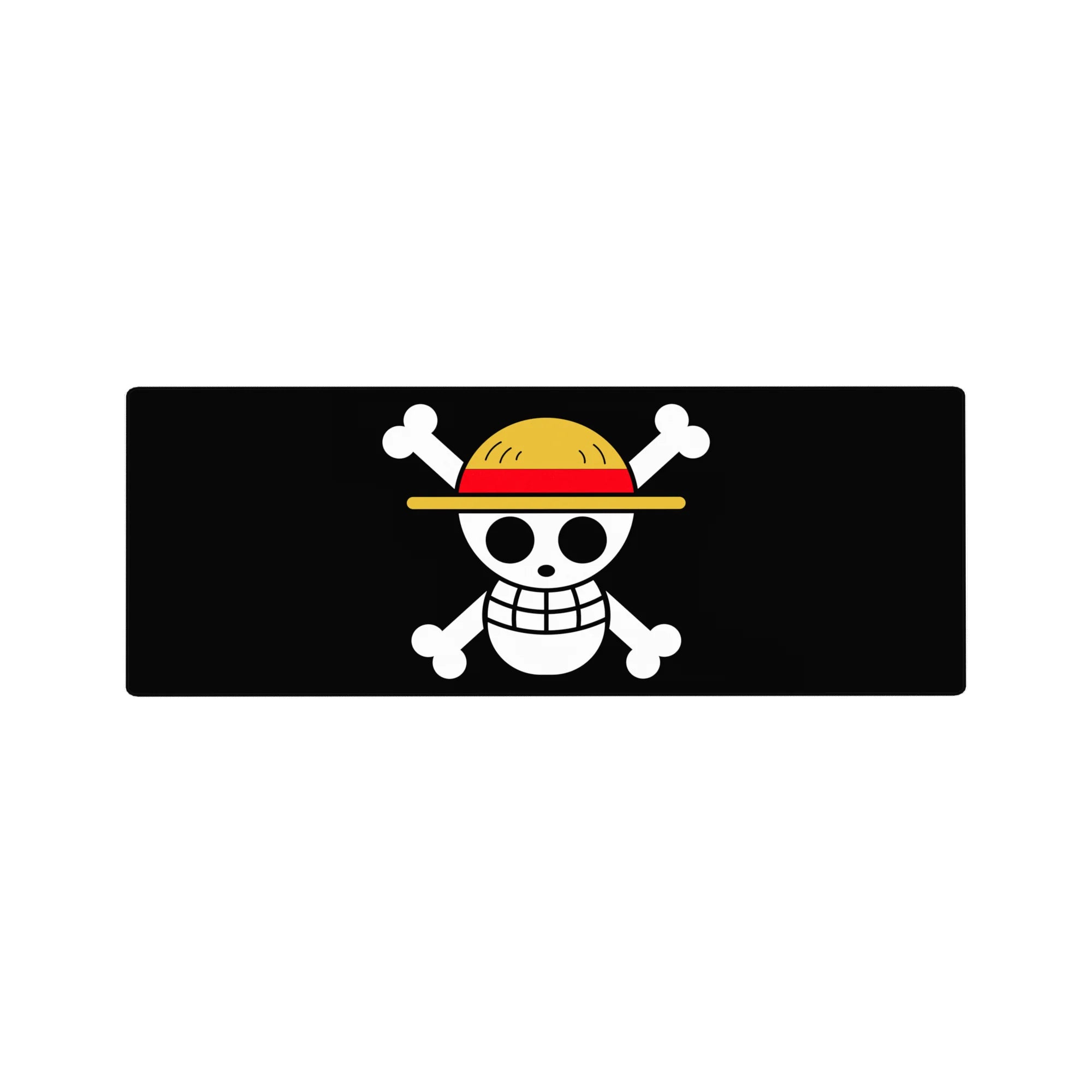 One Piece Deskmat | Mousepad | Deskpad - Straw Hat Jolly Roger Icon - AniChan