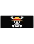 One Piece Deskmat | Mousepad | Deskpad - Straw Hat Jolly Roger Icon - AniChan