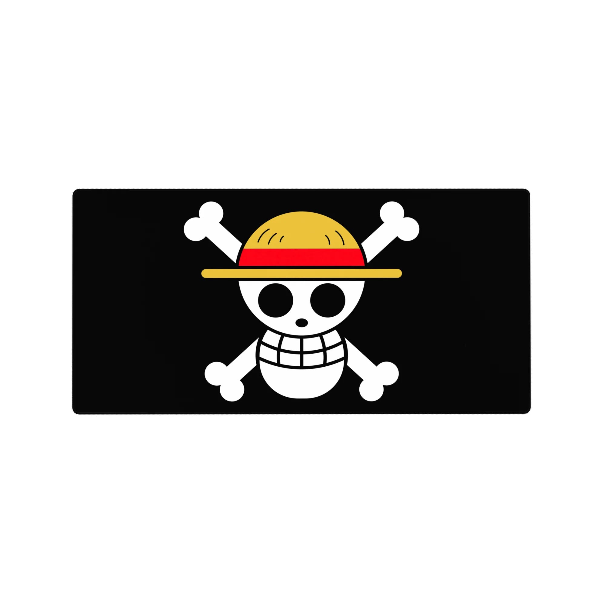 One Piece Deskmat | Mousepad | Deskpad - Straw Hat Jolly Roger Icon - AniChan