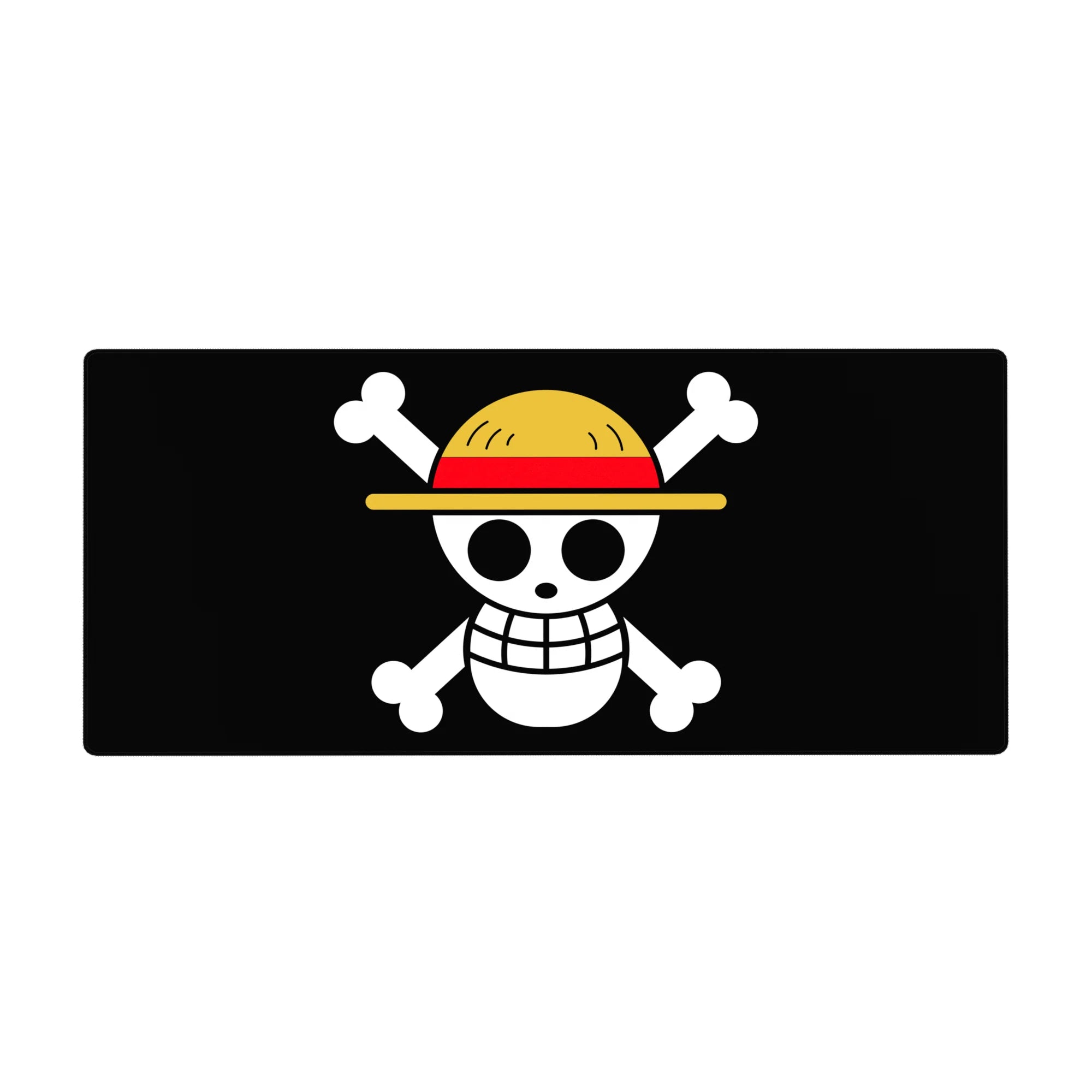 One Piece Deskmat | Mousepad | Deskpad - Straw Hat Jolly Roger Icon - AniChan