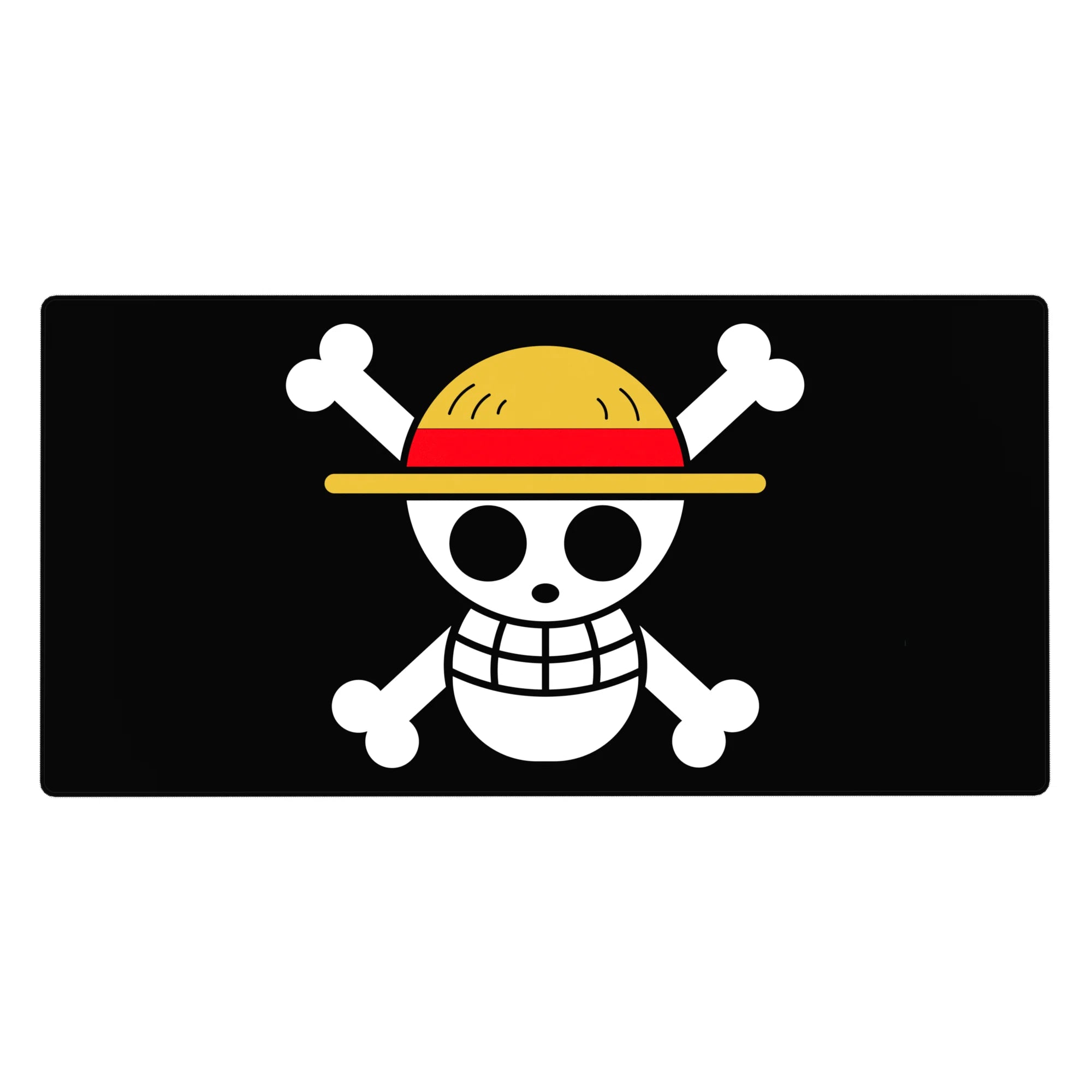 One Piece Deskmat | Mousepad | Deskpad - Straw Hat Jolly Roger Icon - AniChan