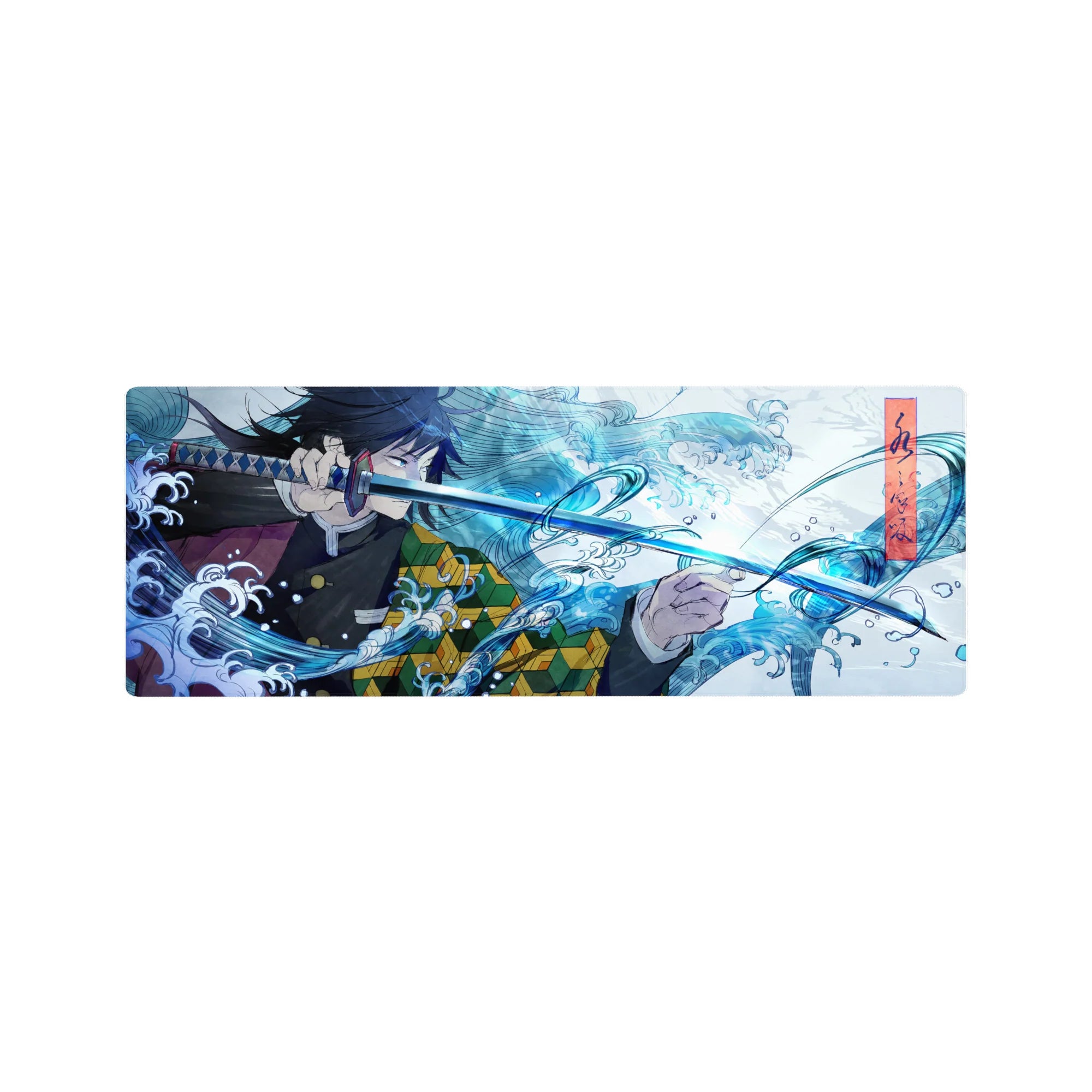 Demon Slayer Deskmat | Mousepad | Deskpad - Water Hashira Surge - AniChan